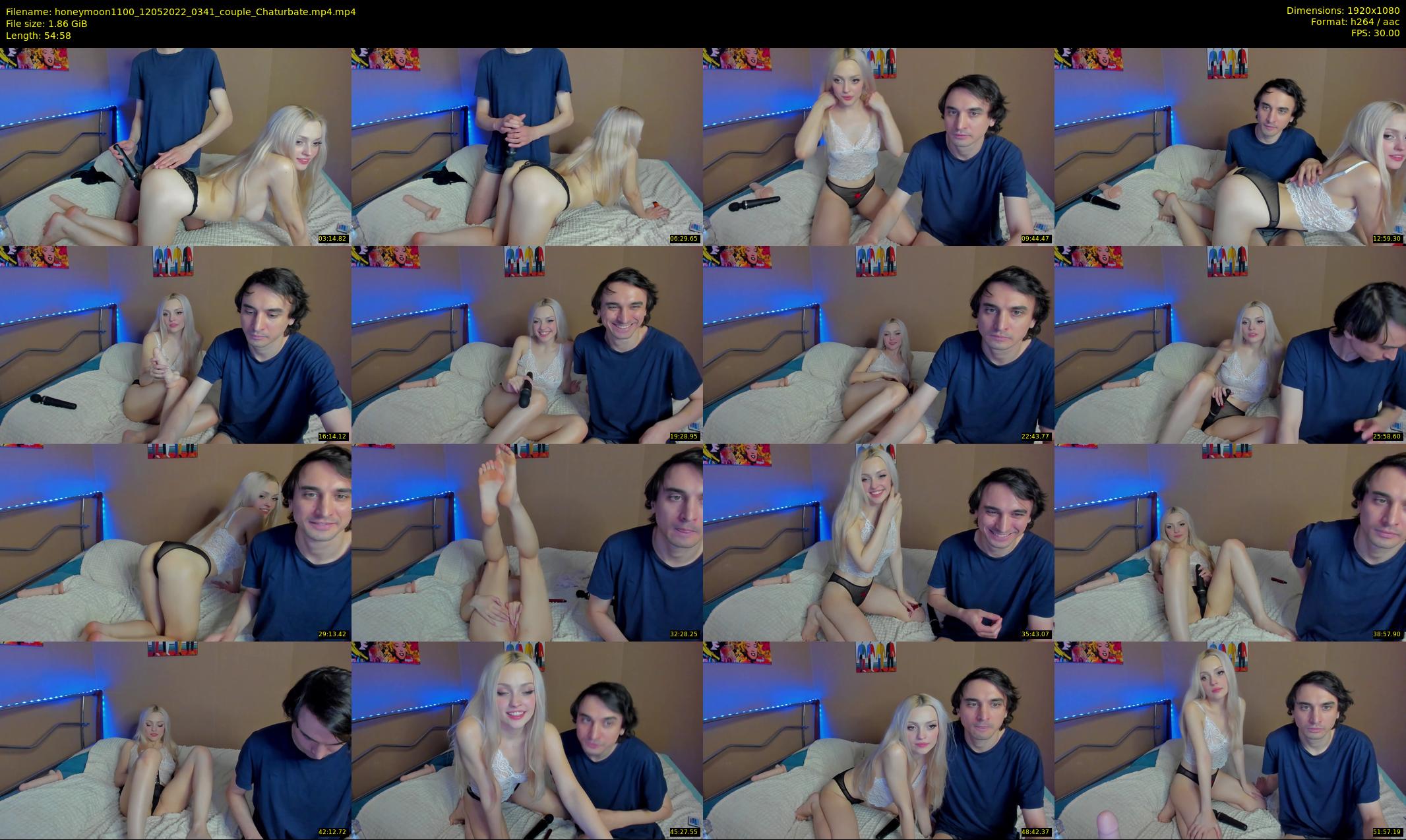 honeymoon1100 — 55 minute Chaturbate couple cam show recording, 1080p, May 12, 2022