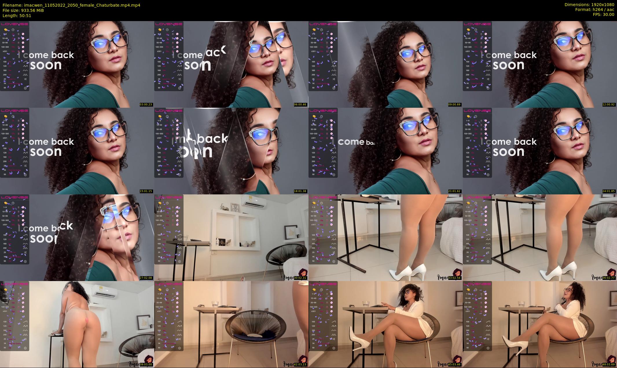 imacwen — 51 minute Chaturbate female cam show recording, 1080p, May 11, 2022