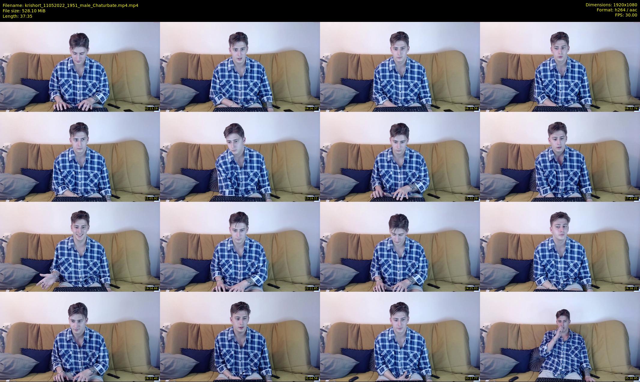 krishort — 38 minute Chaturbate male cam show recording, 1080p, May 11, 2022