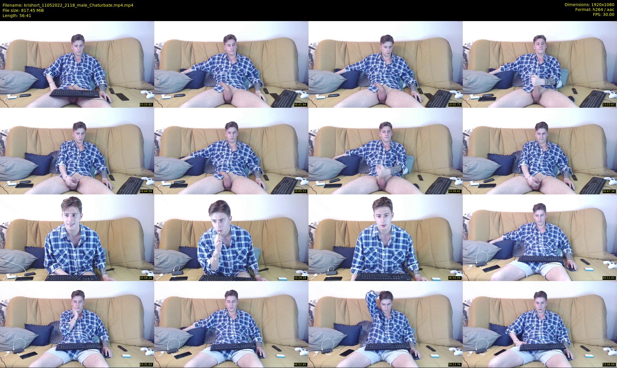 krishort — 57 minute Chaturbate male cam show recording, 1080p, May 11, 2022