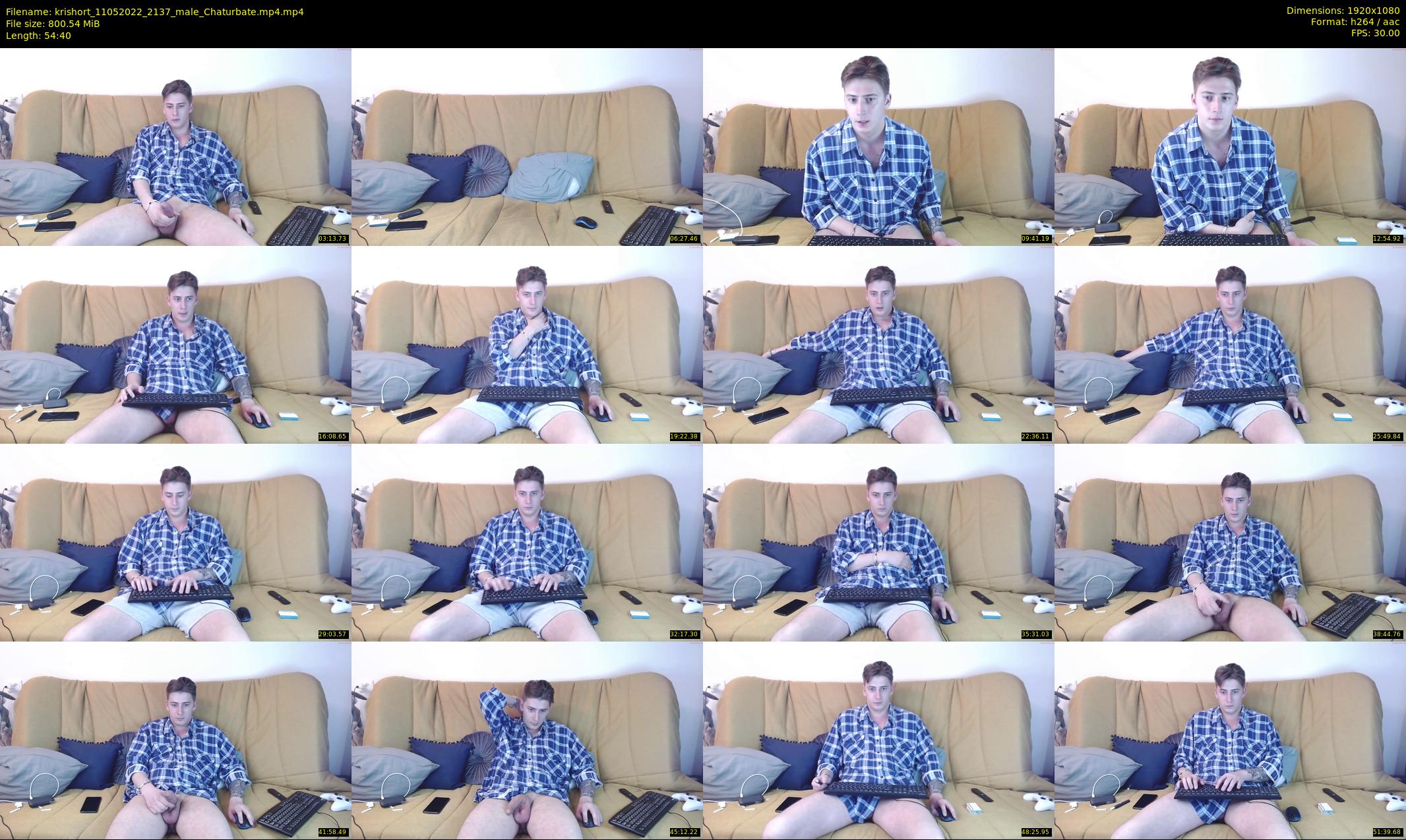 krishort — 55 minute Chaturbate male cam show recording, 1080p, May 11, 2022