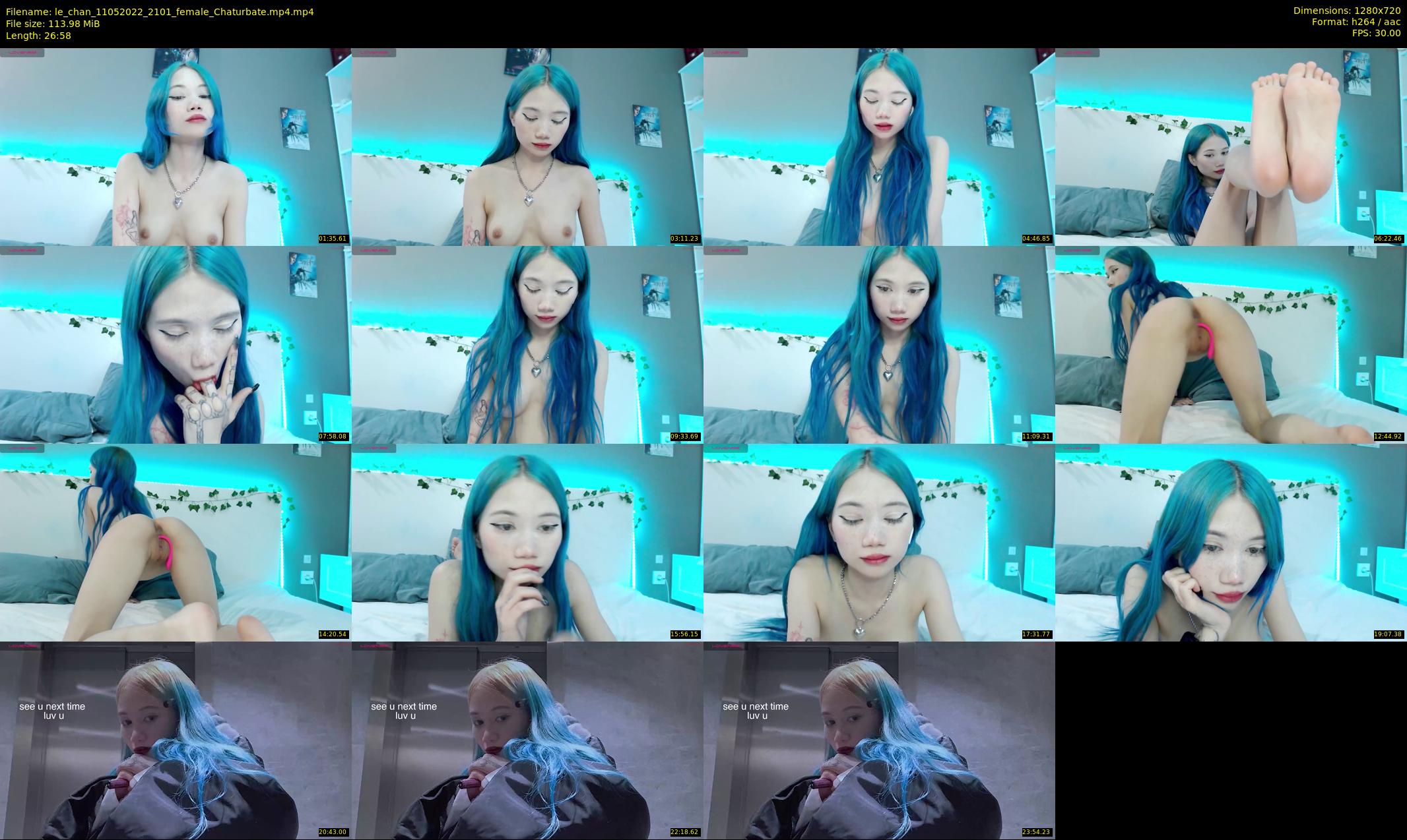 le_chan — 27 minute Chaturbate female cam show recording, 720p, May 11, 2022