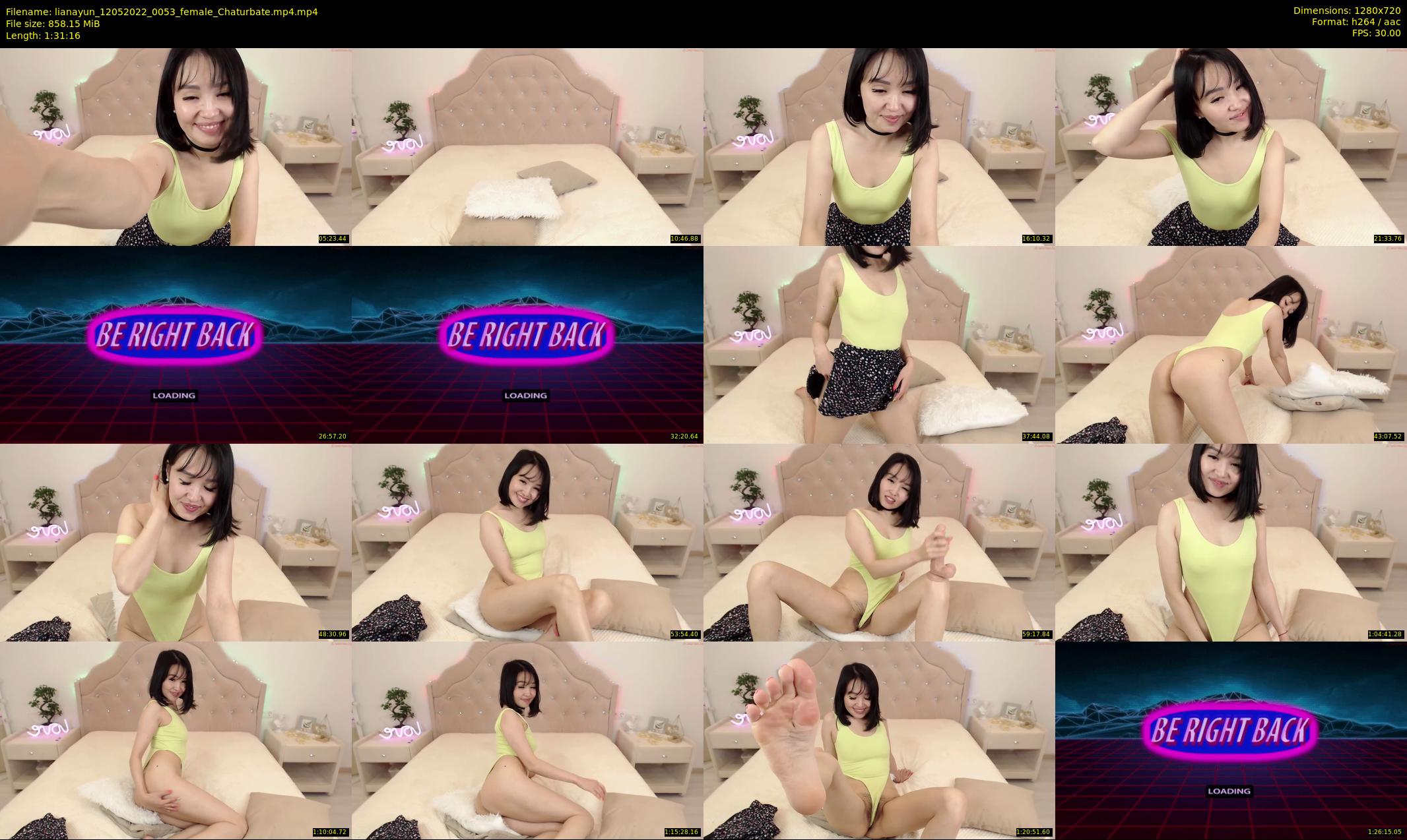 lianayun — 92 minute Chaturbate female cam show recording, 720p, May 12, 2022