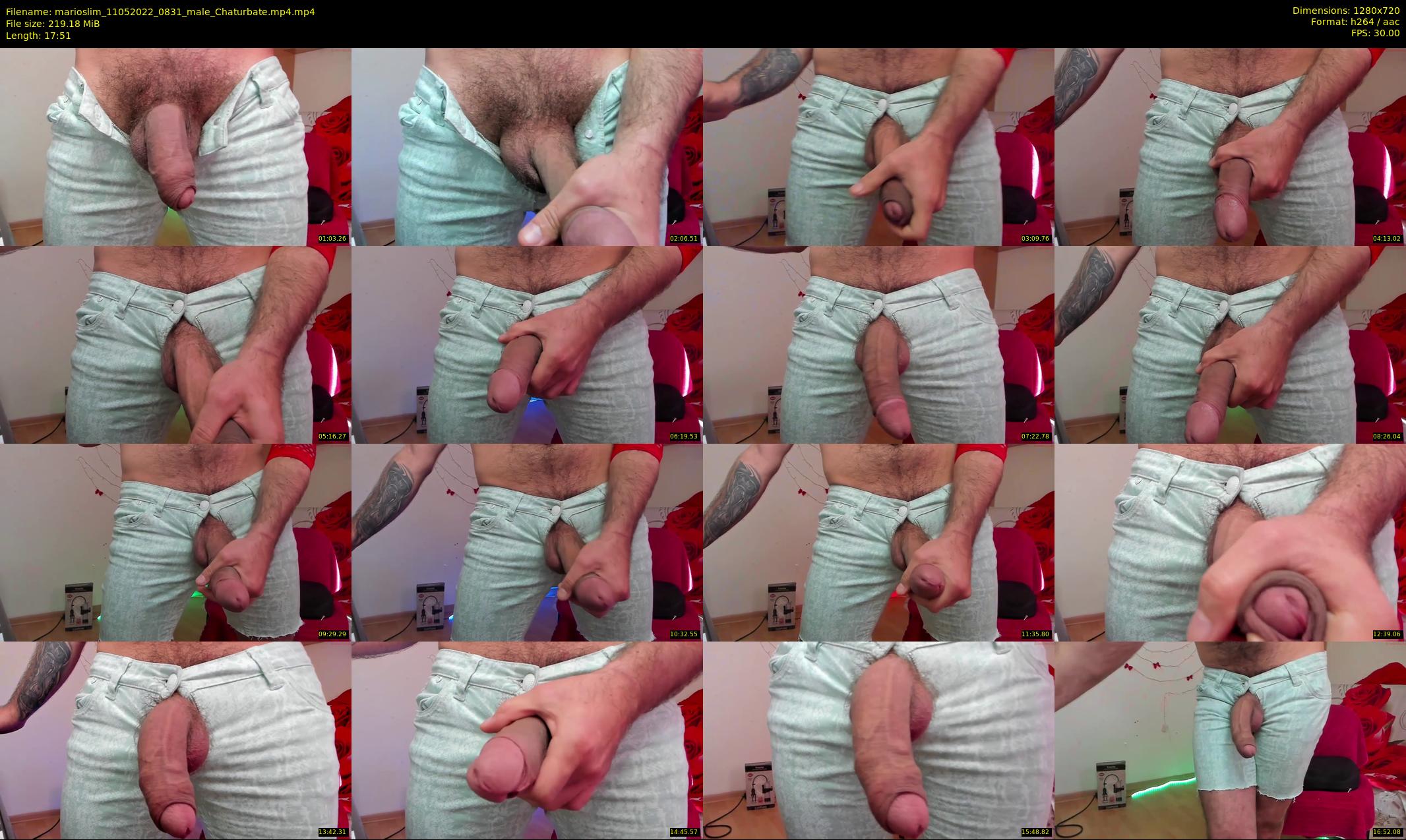 marioslim — 18 minute Chaturbate male cam show recording, 720p, May 11, 2022