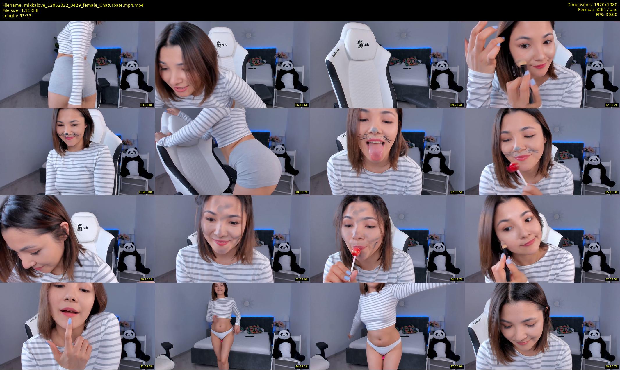 mikkalove — 54 minute Chaturbate female cam show recording, 1080p, May 12, 2022