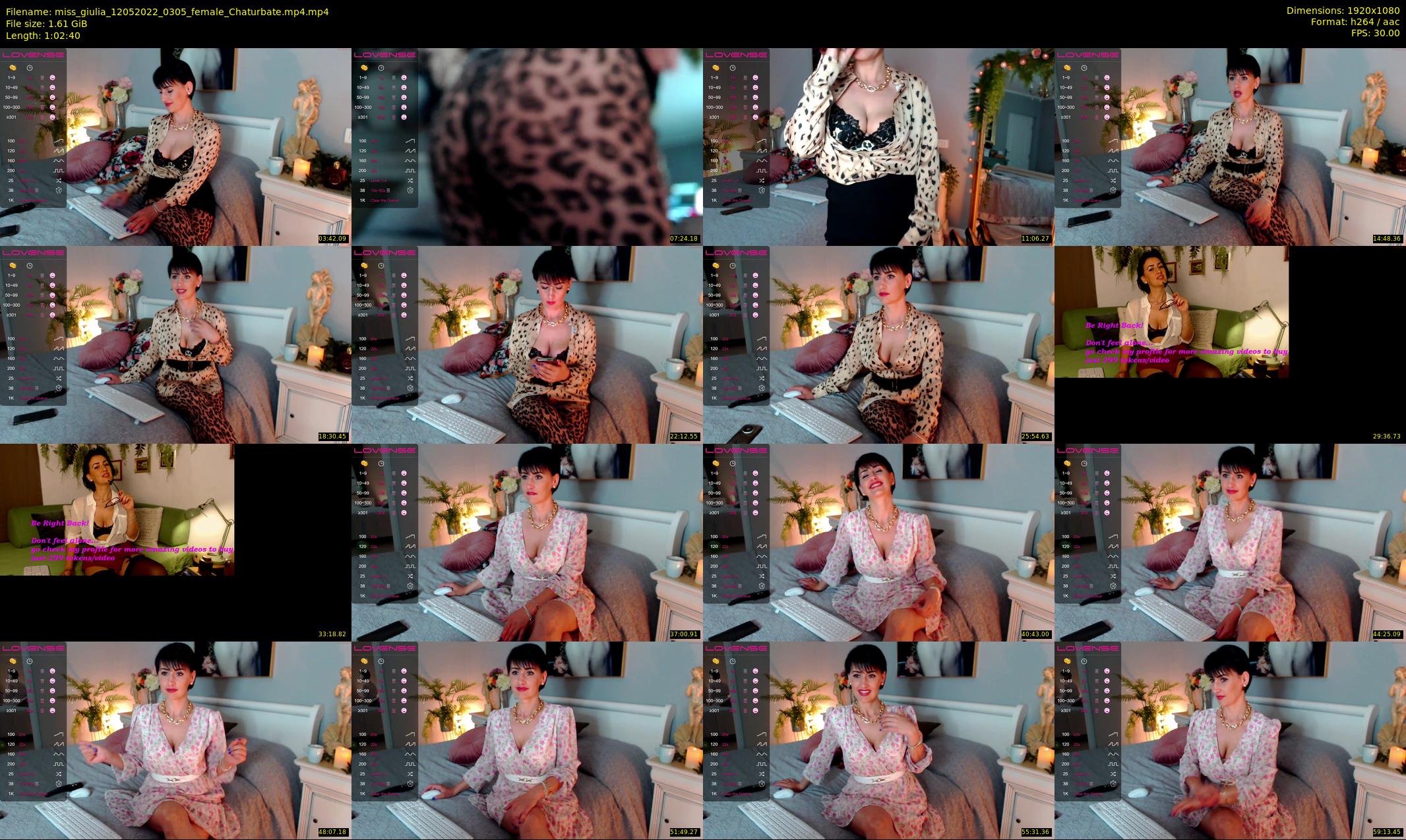 miss_giulia — 63 minute Chaturbate female cam show recording, 1080p, May 12, 2022
