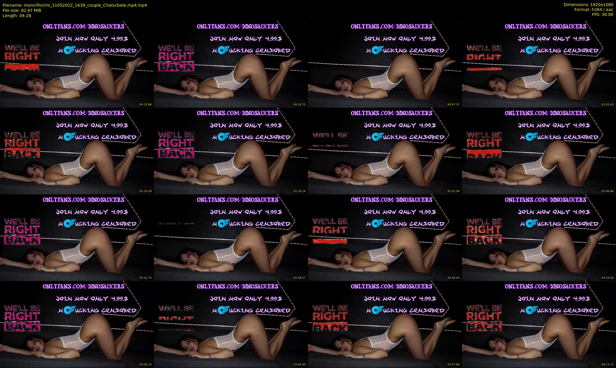 monchhichis — 5 minute Chaturbate couple cam show recording, 1080p, May 11, 2022