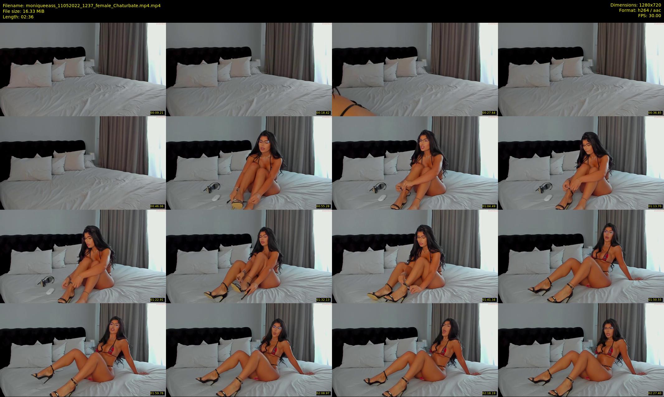 moniqueeass — 3 minute Chaturbate female cam show recording, 720p, May 11, 2022