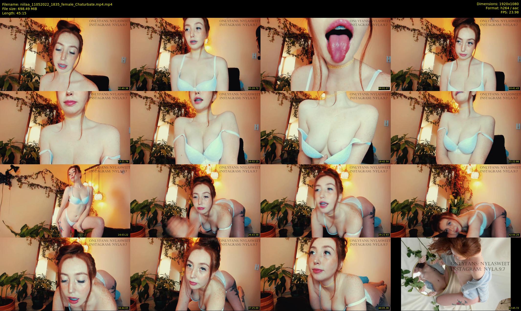 niilaa — 46 minute Chaturbate female cam show recording, 1080p, May 11, 2022