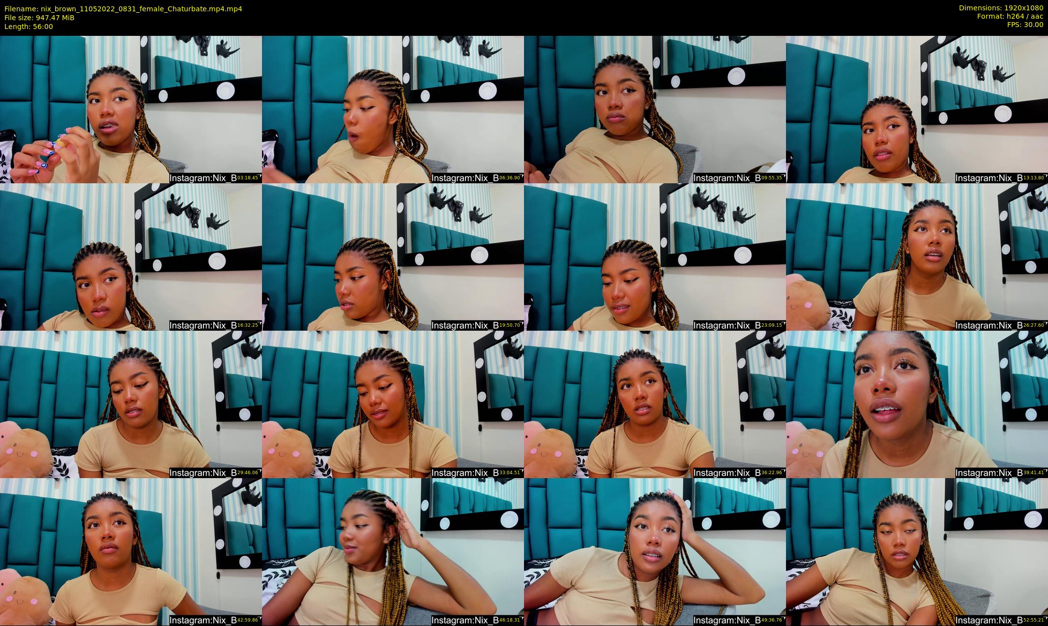 nix_brown — 56 minute Chaturbate female cam show recording, 1080p, May 11, 2022