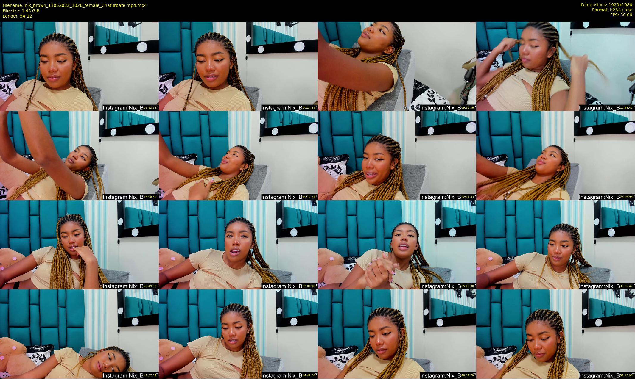 nix_brown — 55 minute Chaturbate female cam show recording, 1080p, May 11, 2022