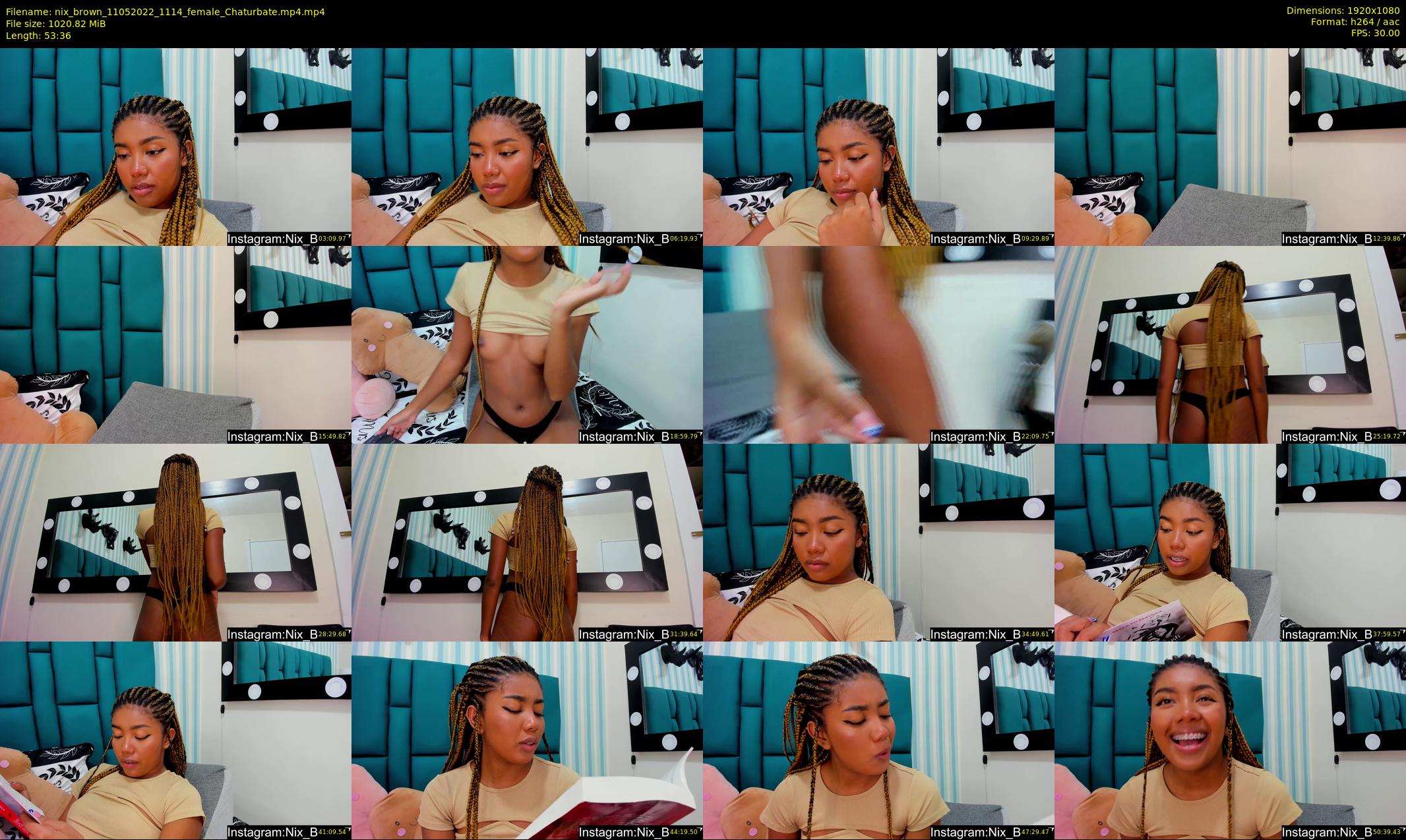 nix_brown — 54 minute Chaturbate female cam show recording, 1080p, May 11, 2022