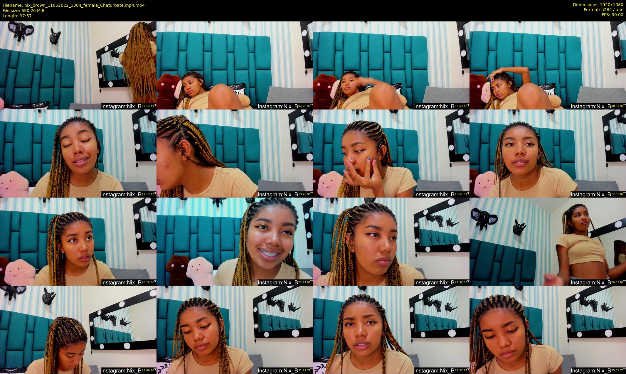 nix_brown — 38 minute Chaturbate female cam show recording, 1080p, May 11, 2022