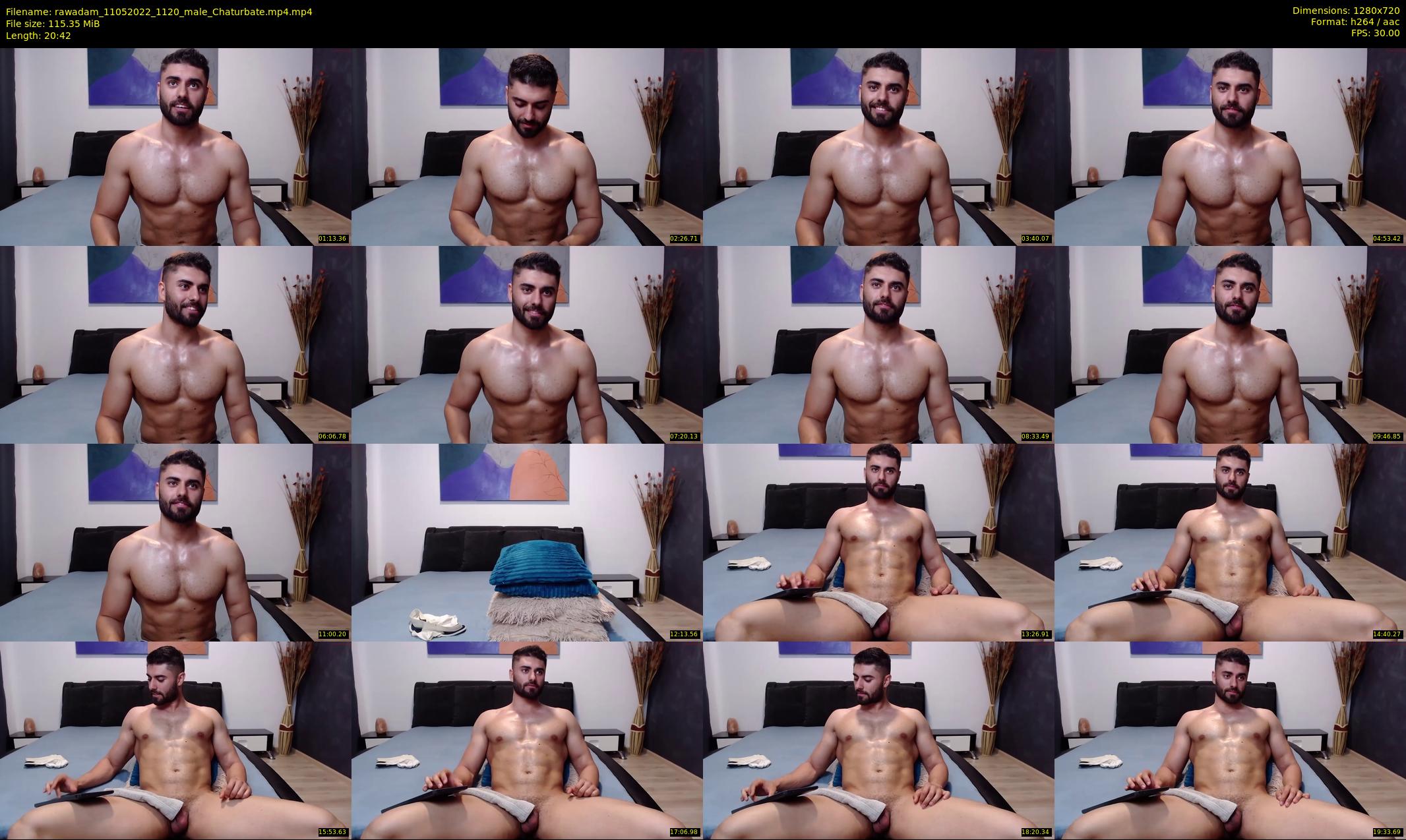 rawadam — 21 minute Chaturbate male cam show recording, 720p, May 11, 2022