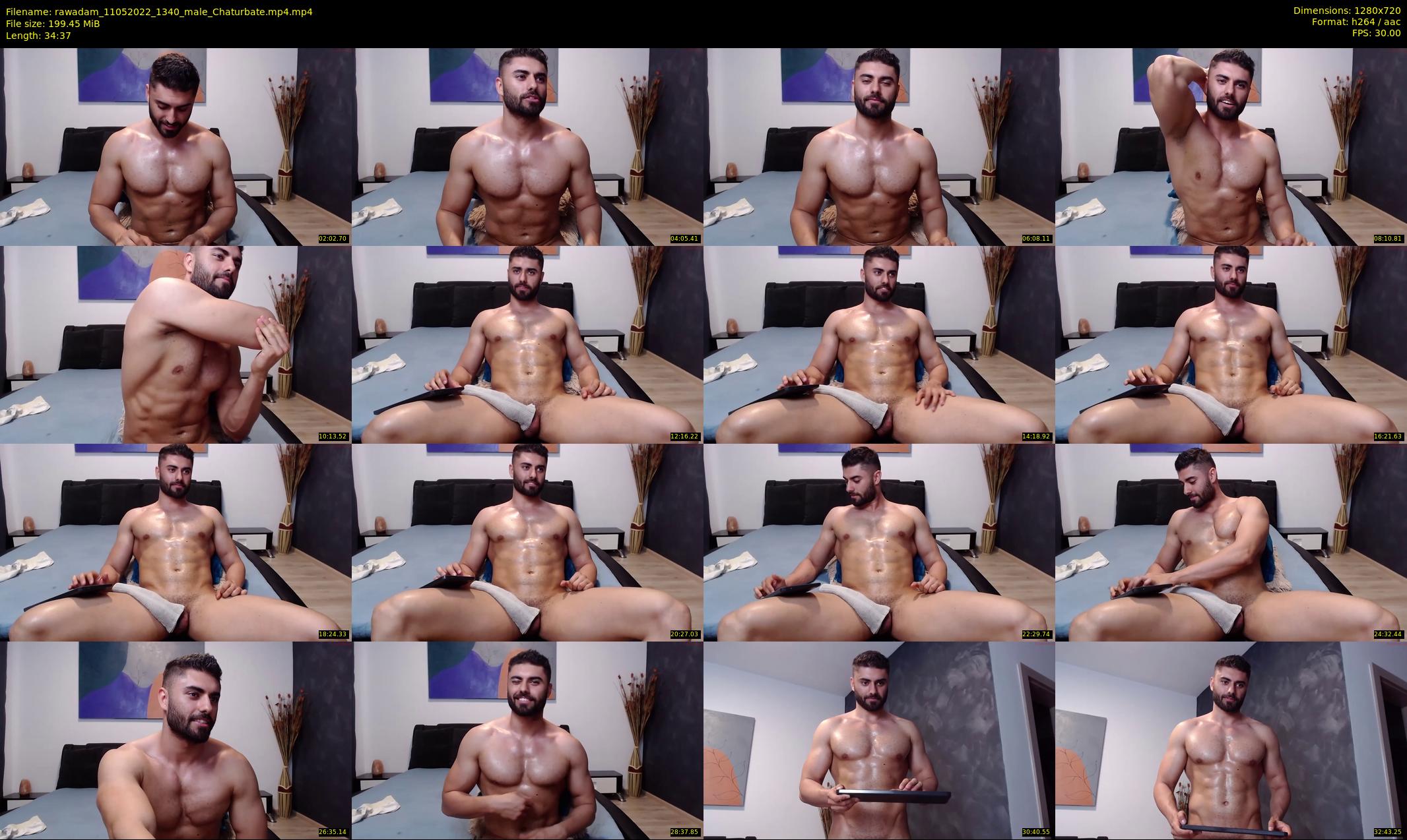 rawadam — 35 minute Chaturbate male cam show recording, 720p, May 11, 2022