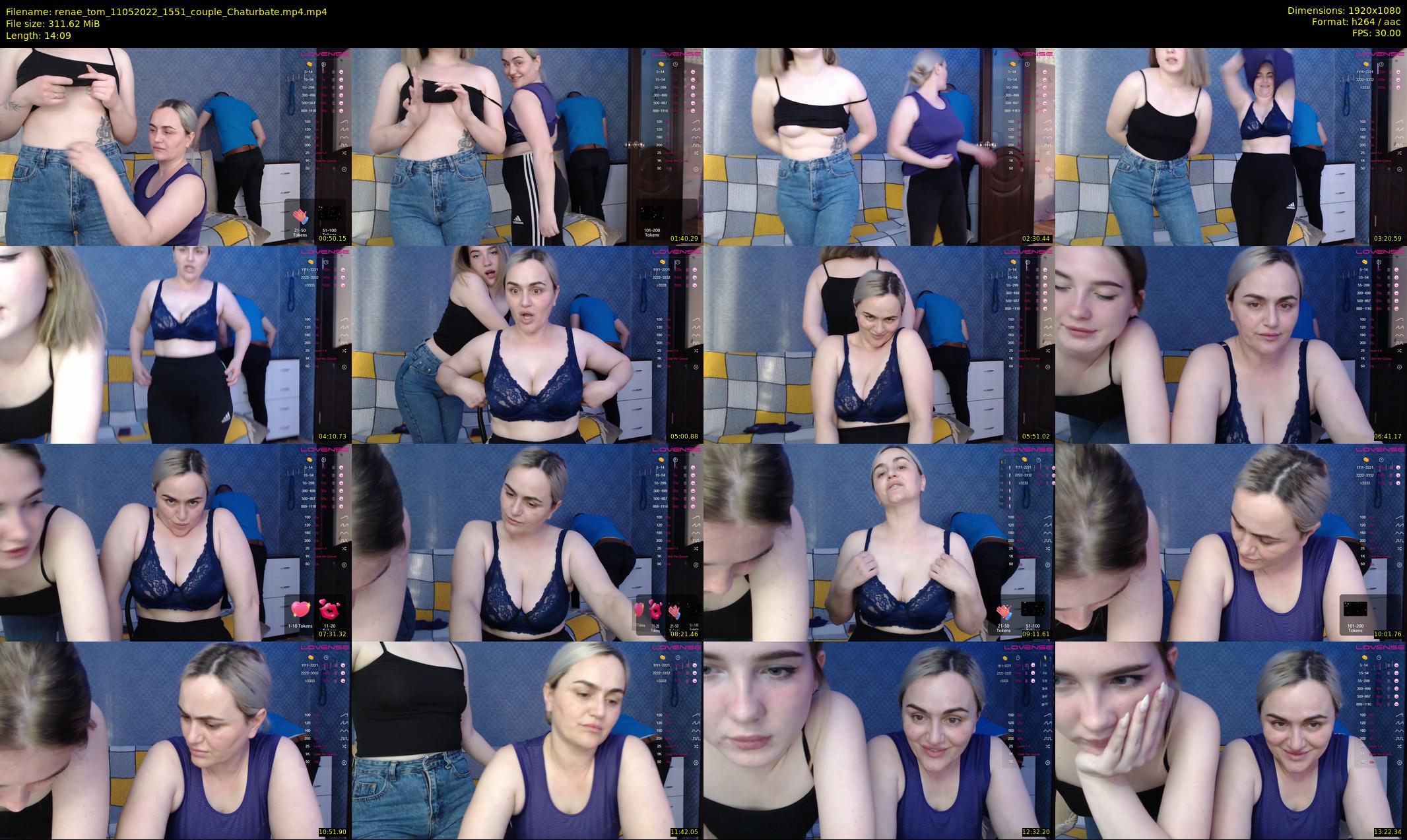 renae_tom — 15 minute Chaturbate couple cam show recording, 1080p, May 11, 2022