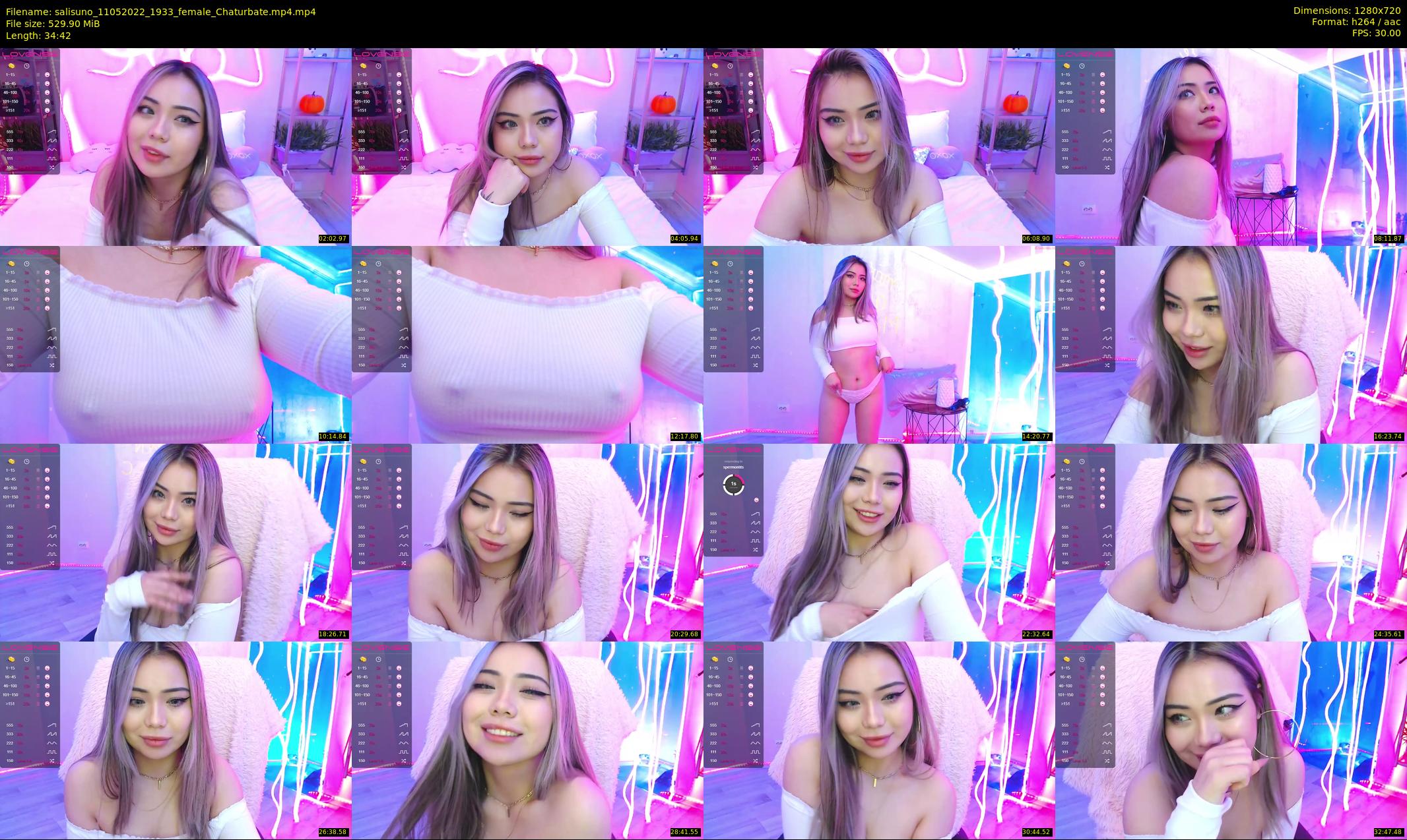 salisuno — 35 minute Chaturbate female cam show recording, 720p, May 11, 2022