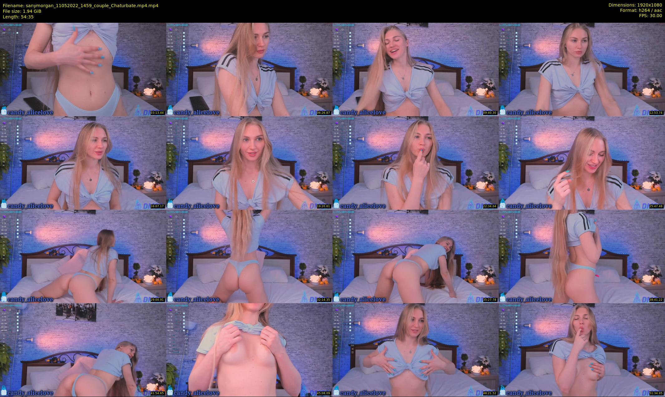 sanymorgan — 55 minute Chaturbate couple cam show recording, 1080p, May 11, 2022