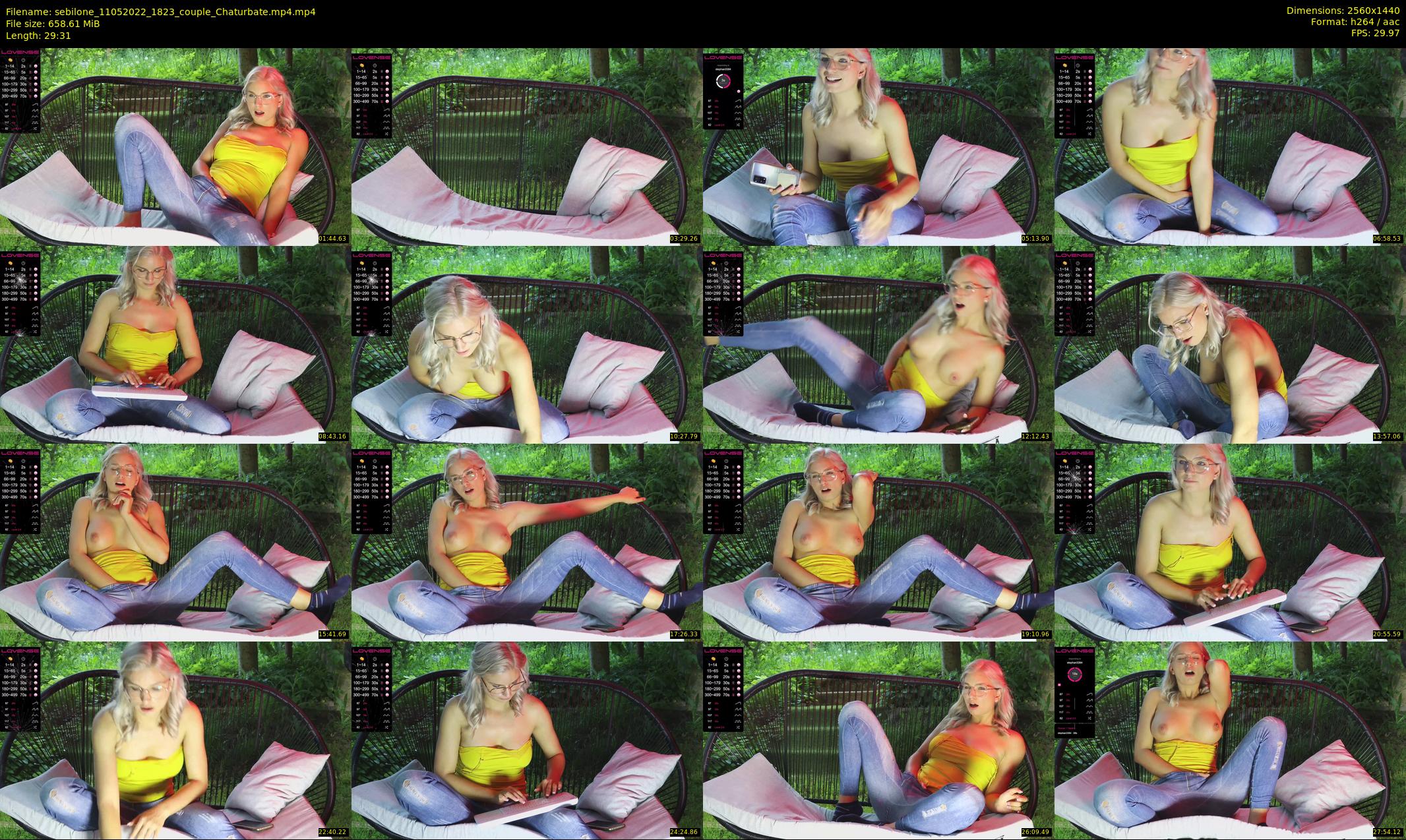 sebilone — 30 minute Chaturbate couple cam show recording, 1080p, May 11, 2022