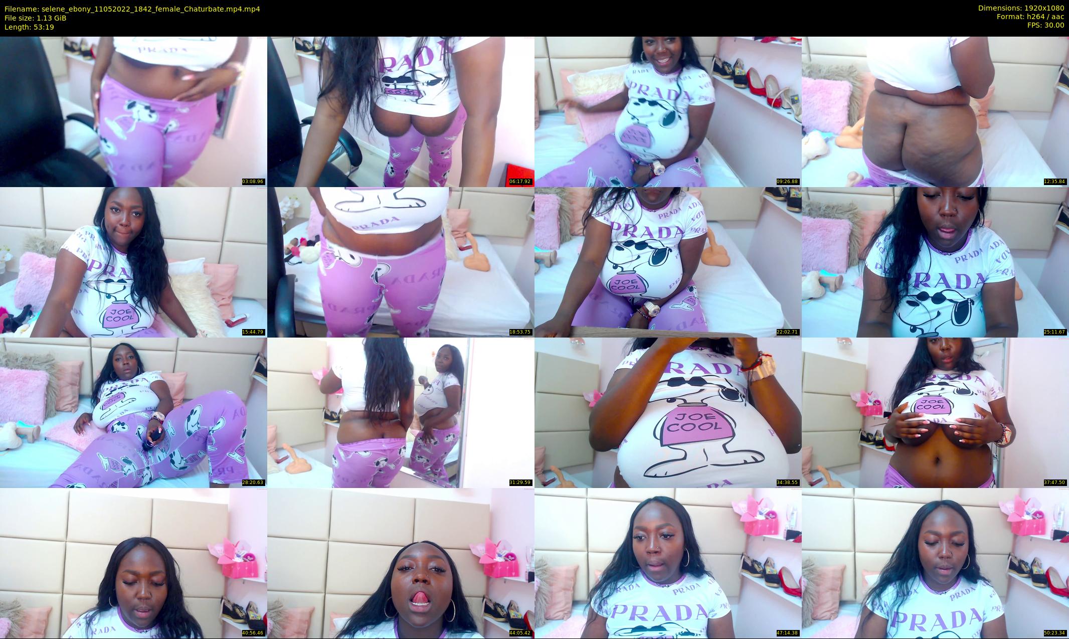 selene_ebony — 54 minute Chaturbate female cam show recording, 1080p, May 11, 2022