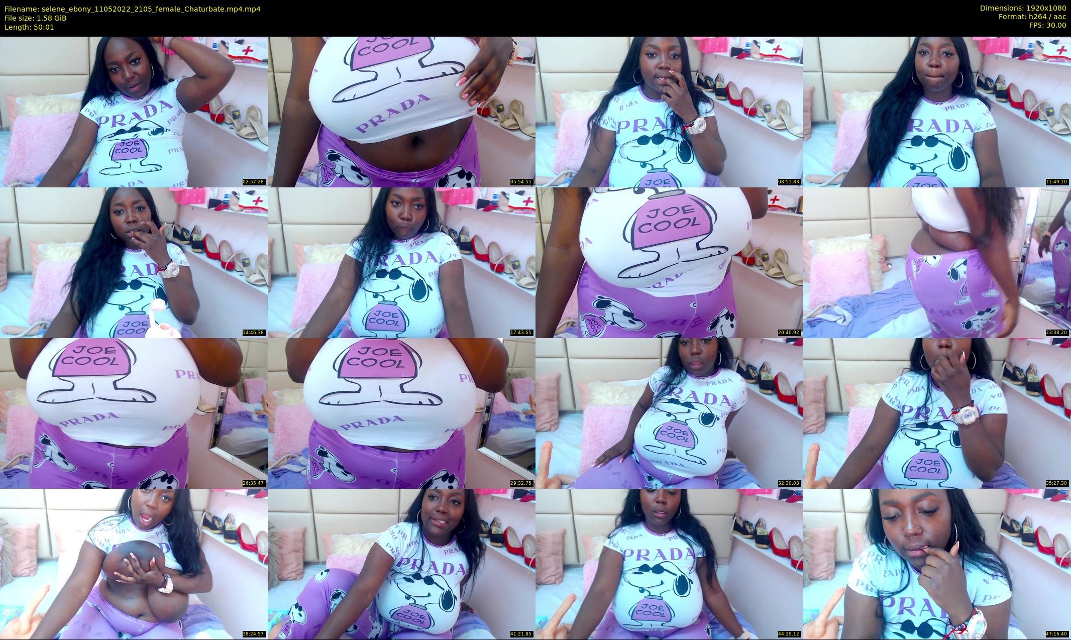 selene_ebony — 51 minute Chaturbate female cam show recording, 1080p, May 11, 2022