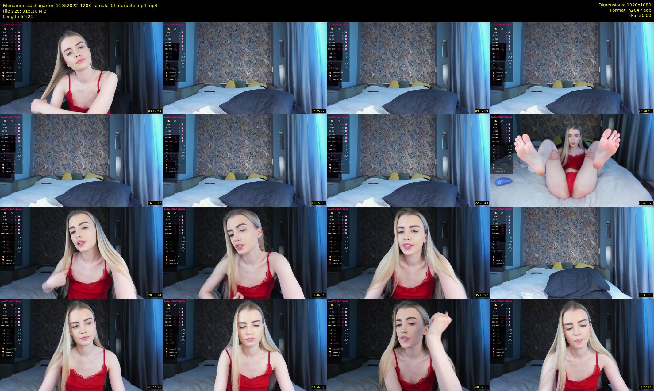 ssashagarter — 55 minute Chaturbate female cam show recording, 1080p, May 11, 2022