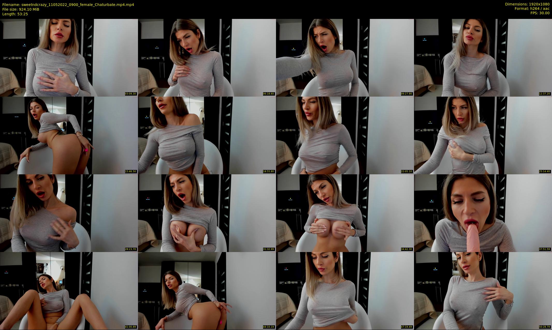 sweetndcrazy — 54 minute Chaturbate female cam show recording, 1080p, May 11, 2022