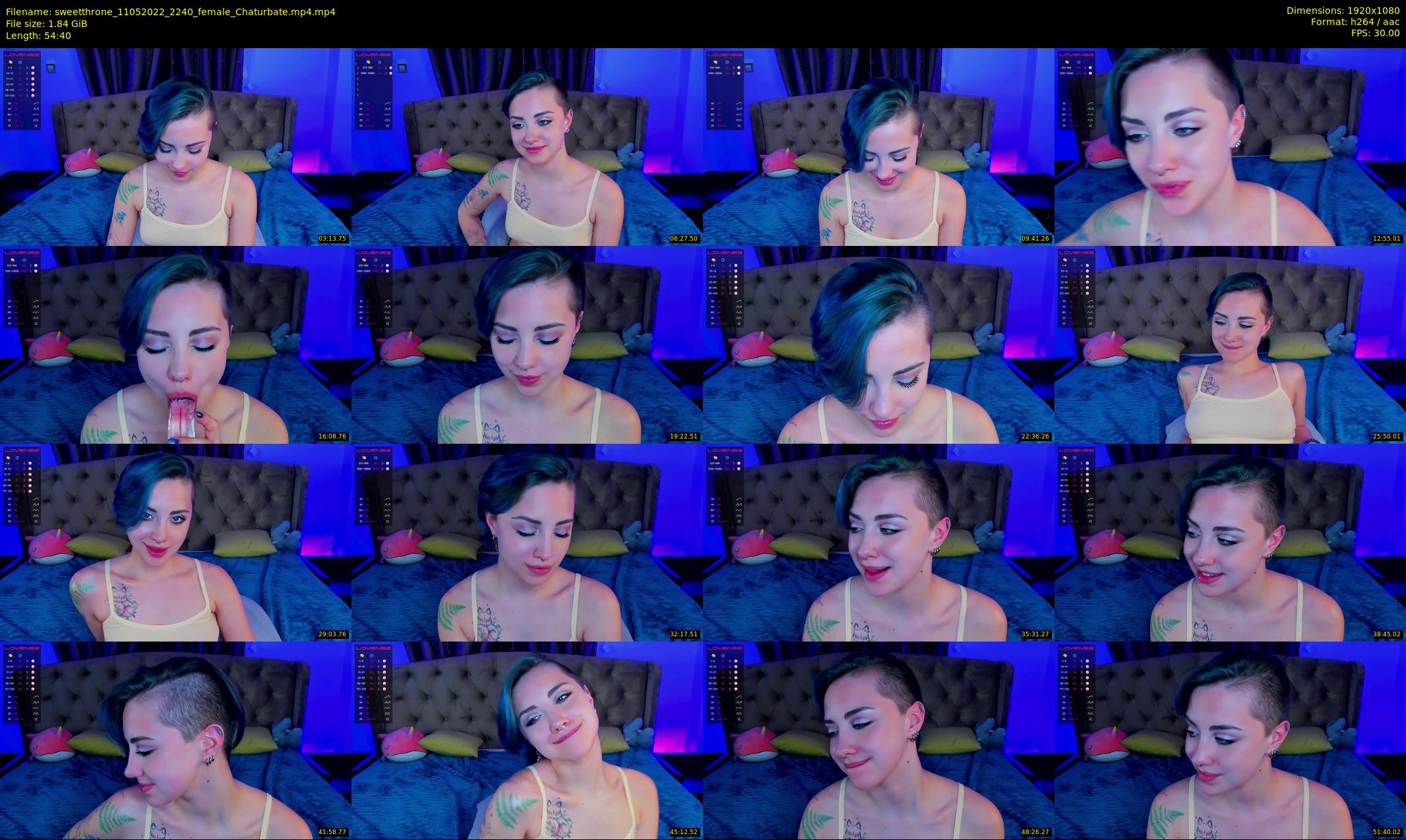 sweetthrone — 55 minute Chaturbate couple cam show recording, 1080p, May 11, 2022