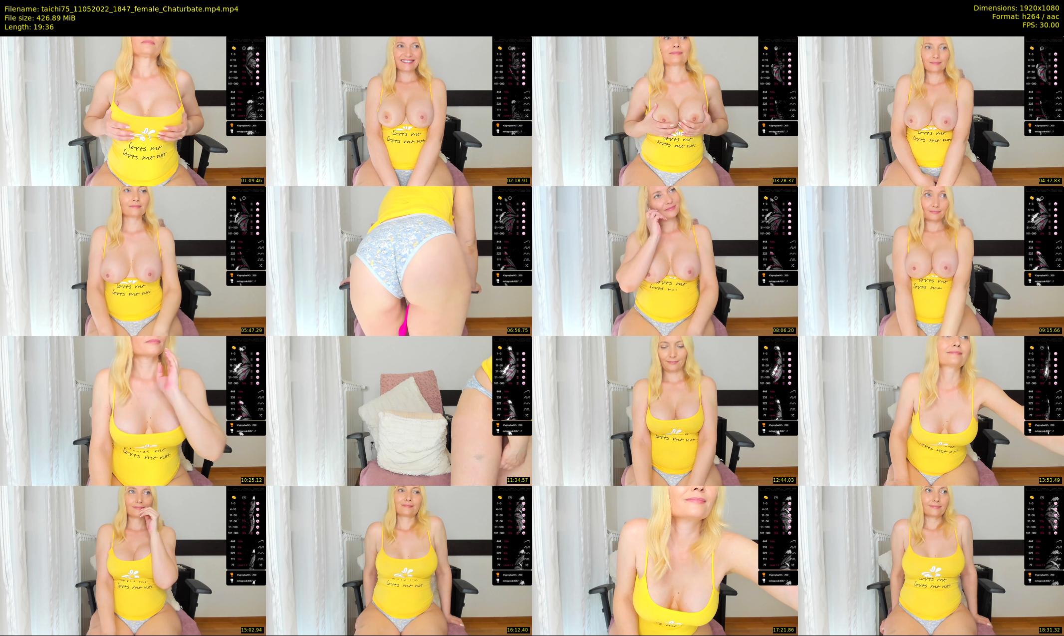 taichi75 — 20 minute Chaturbate female cam show recording, 1080p, May 11, 2022