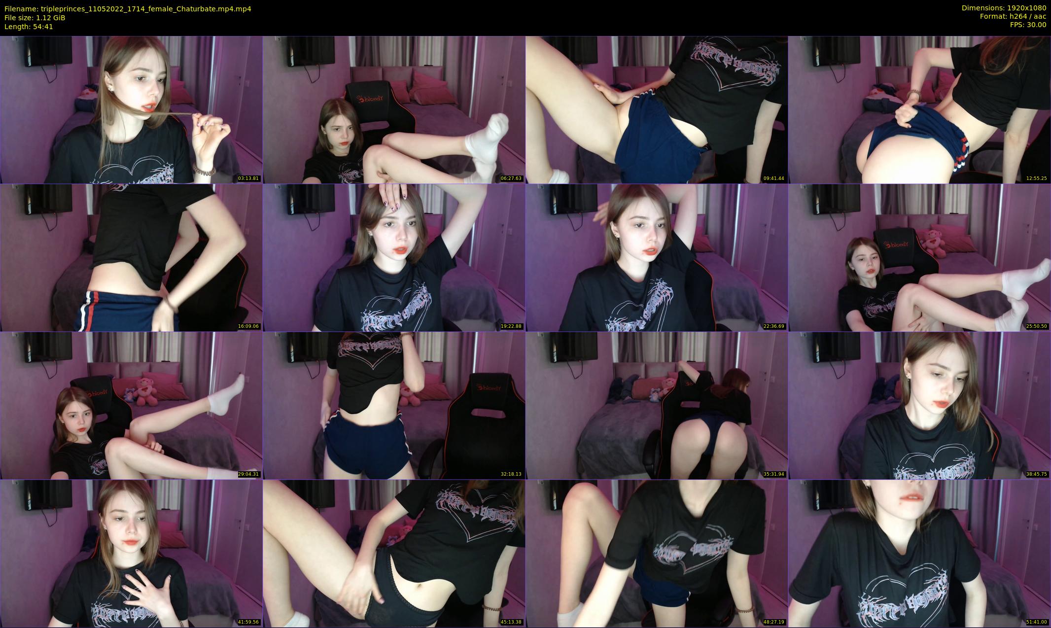 tripleprinces — 55 minute Chaturbate female cam show recording, 1080p, May 11, 2022