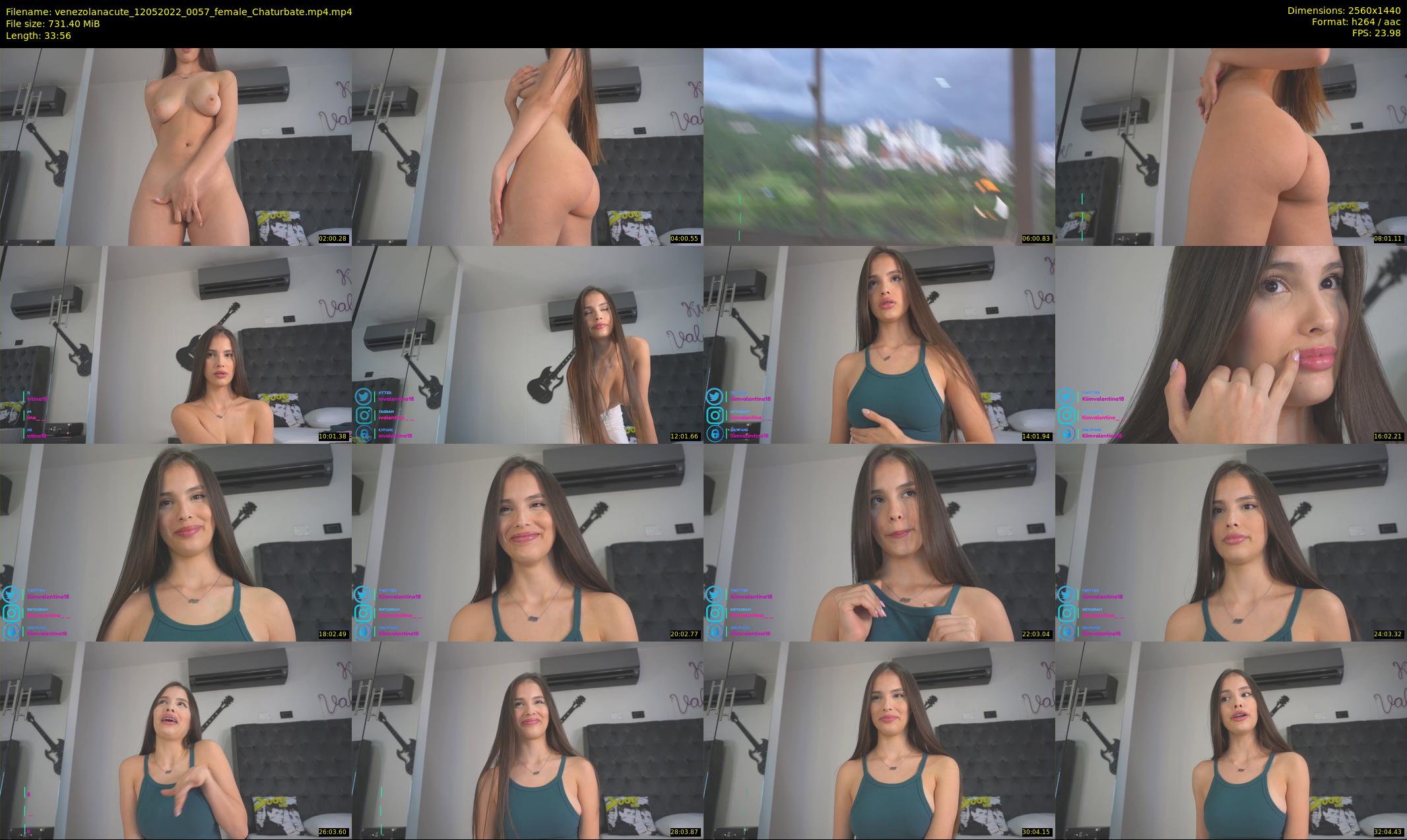 venezolanacute — 34 minute Chaturbate female cam show recording, 1080p, May 12, 2022
