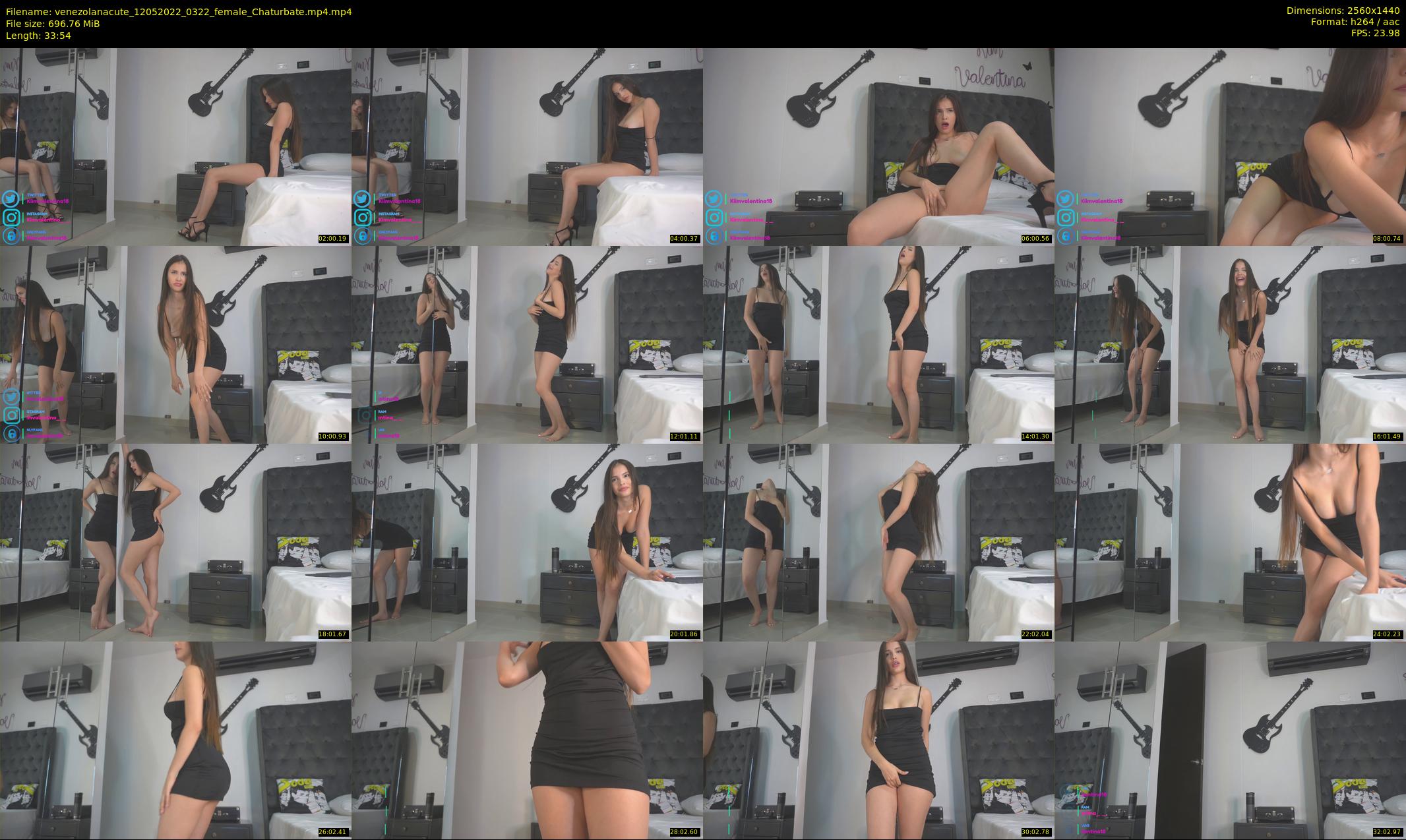 venezolanacute — 34 minute Chaturbate female cam show recording, 1080p, May 12, 2022