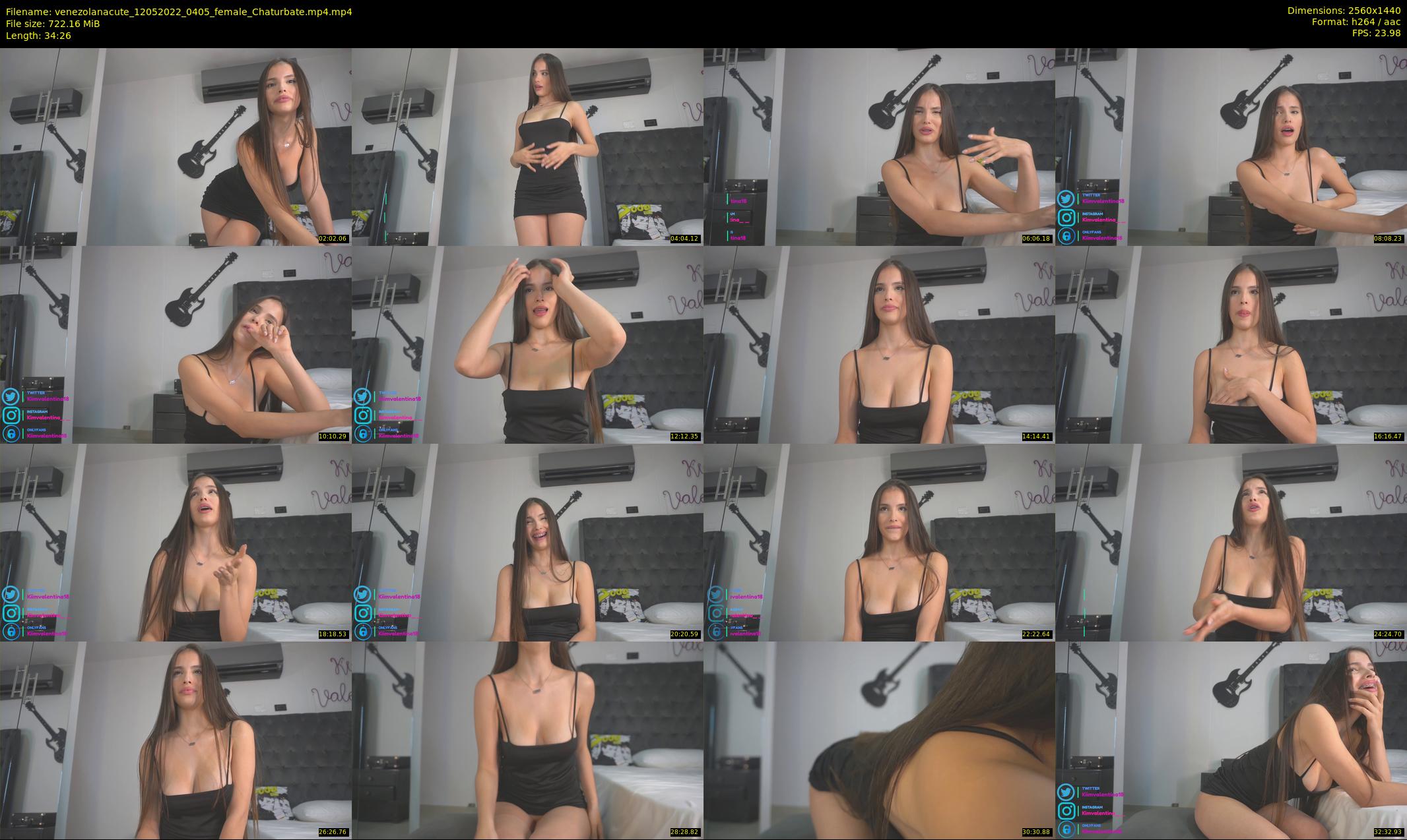 venezolanacute — 35 minute Chaturbate female cam show recording, 1080p, May 12, 2022