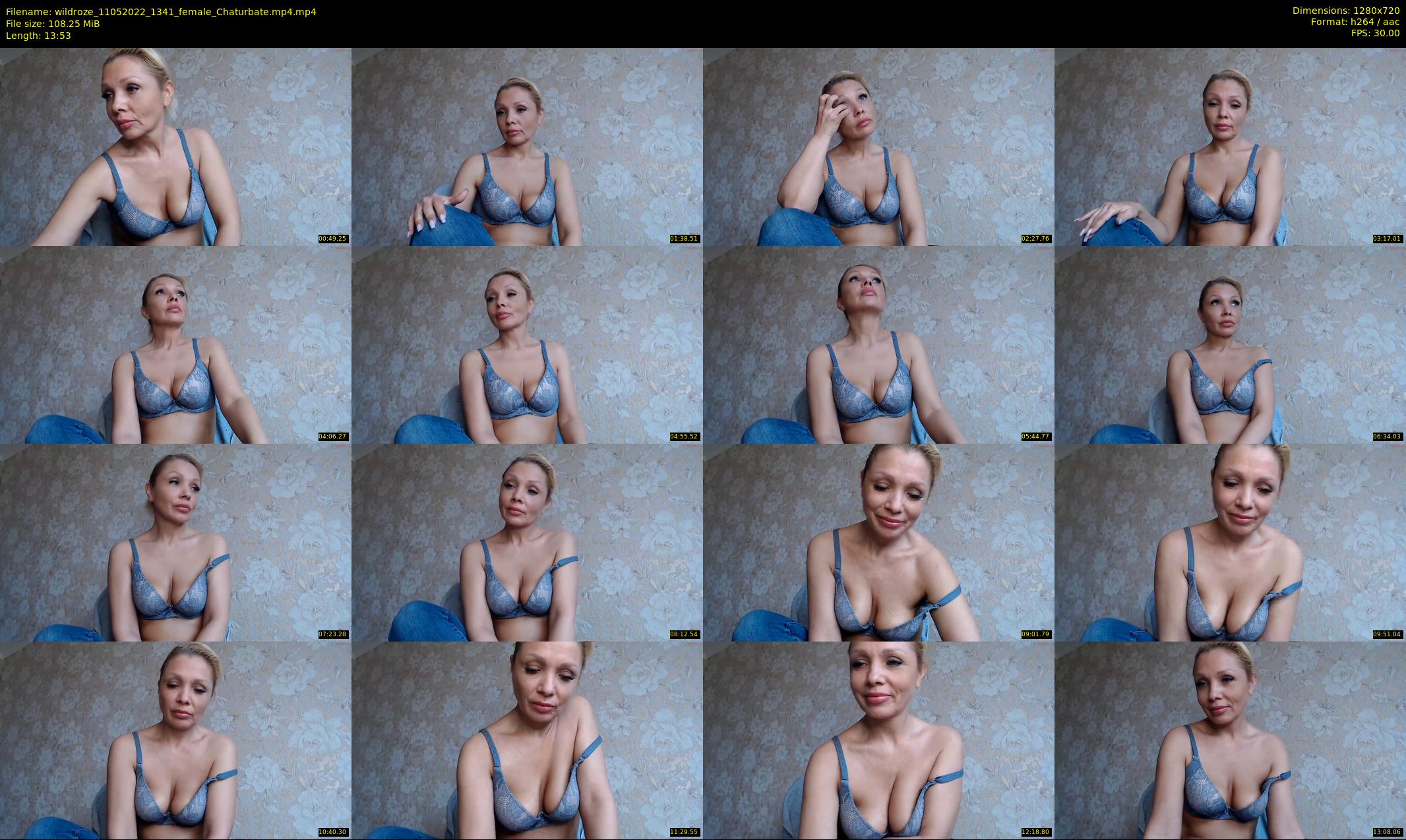 wildroze — 14 minute Chaturbate female cam show recording, 720p, May 11, 2022