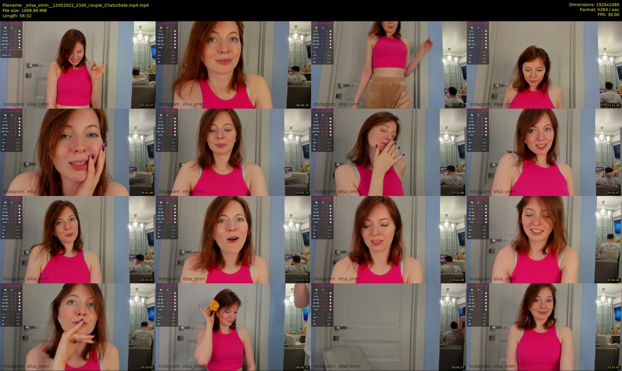 _elisa_omm_ — 57 minute Chaturbate female cam show recording, 1080p, May 12, 2022