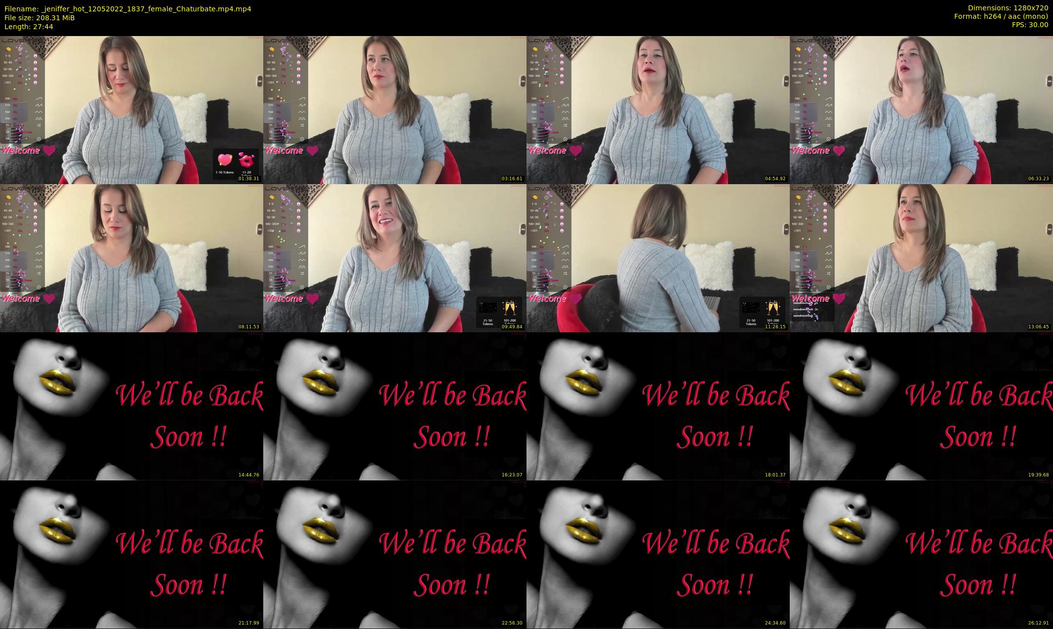 _jeniffer_hot — 28 minute Chaturbate female cam show recording, 720p, May 12, 2022