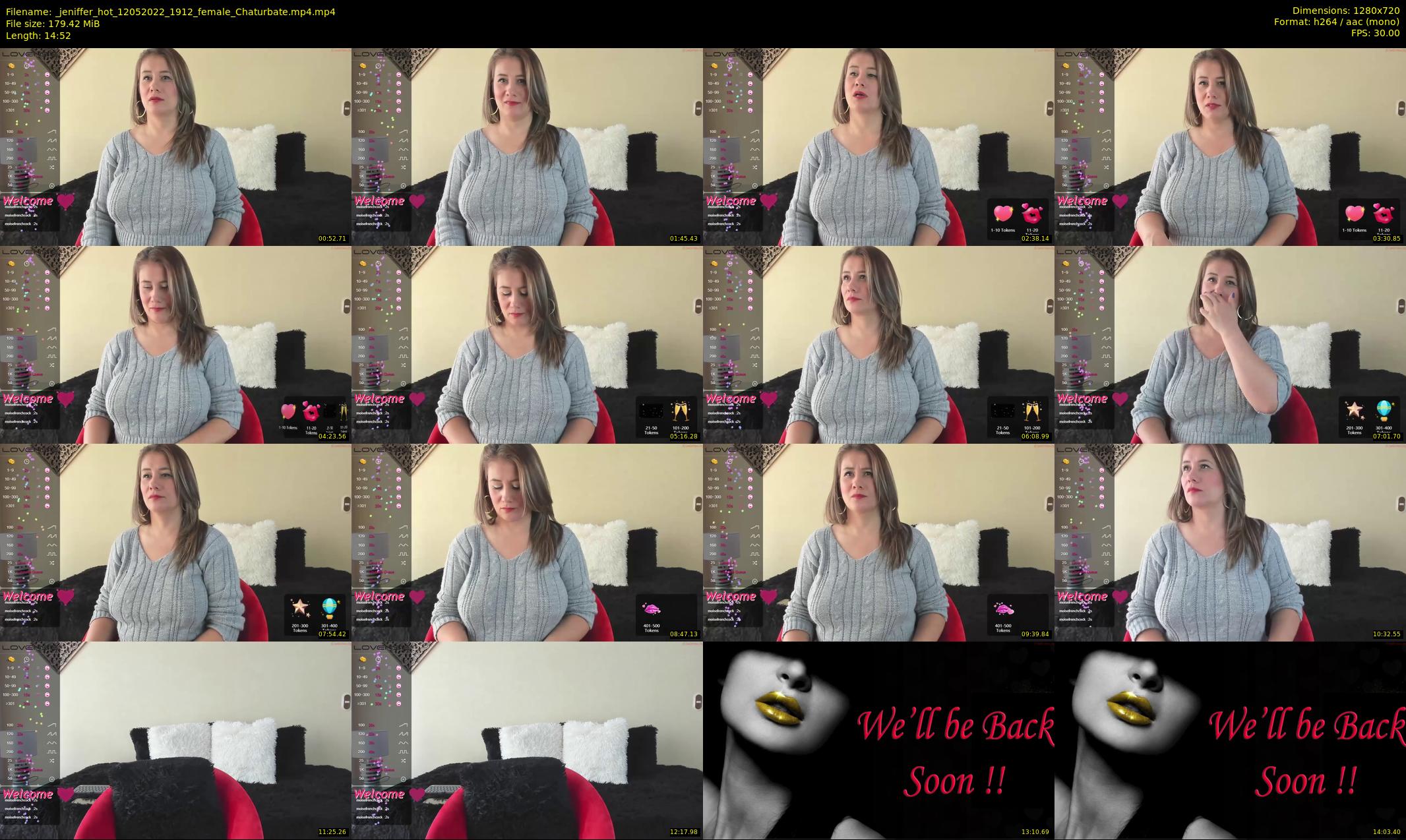 _jeniffer_hot — 15 minute Chaturbate female cam show recording, 720p, May 12, 2022