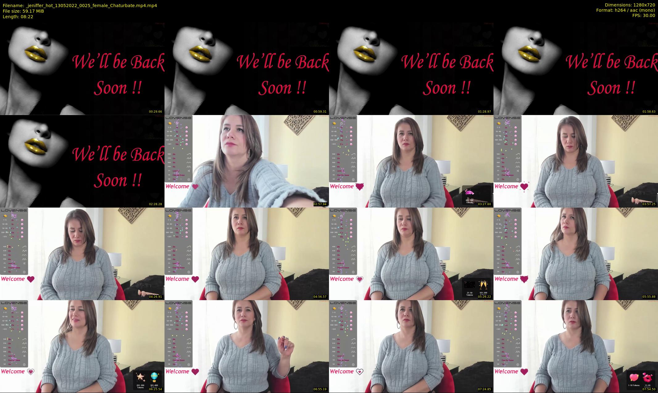 _jeniffer_hot — 9 minute Chaturbate female cam show recording, 720p, May 13, 2022