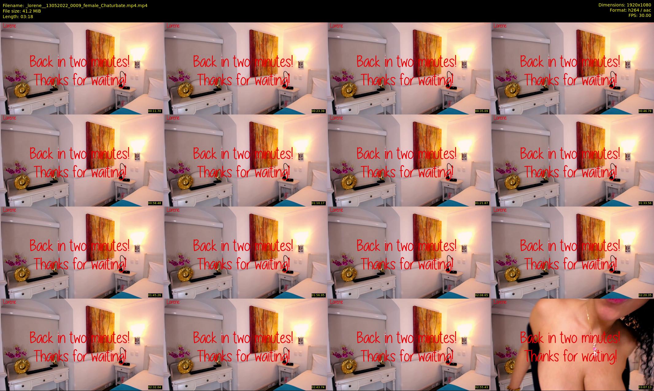 _lorene_ — 4 minute Chaturbate female cam show recording, 1080p, May 13, 2022
