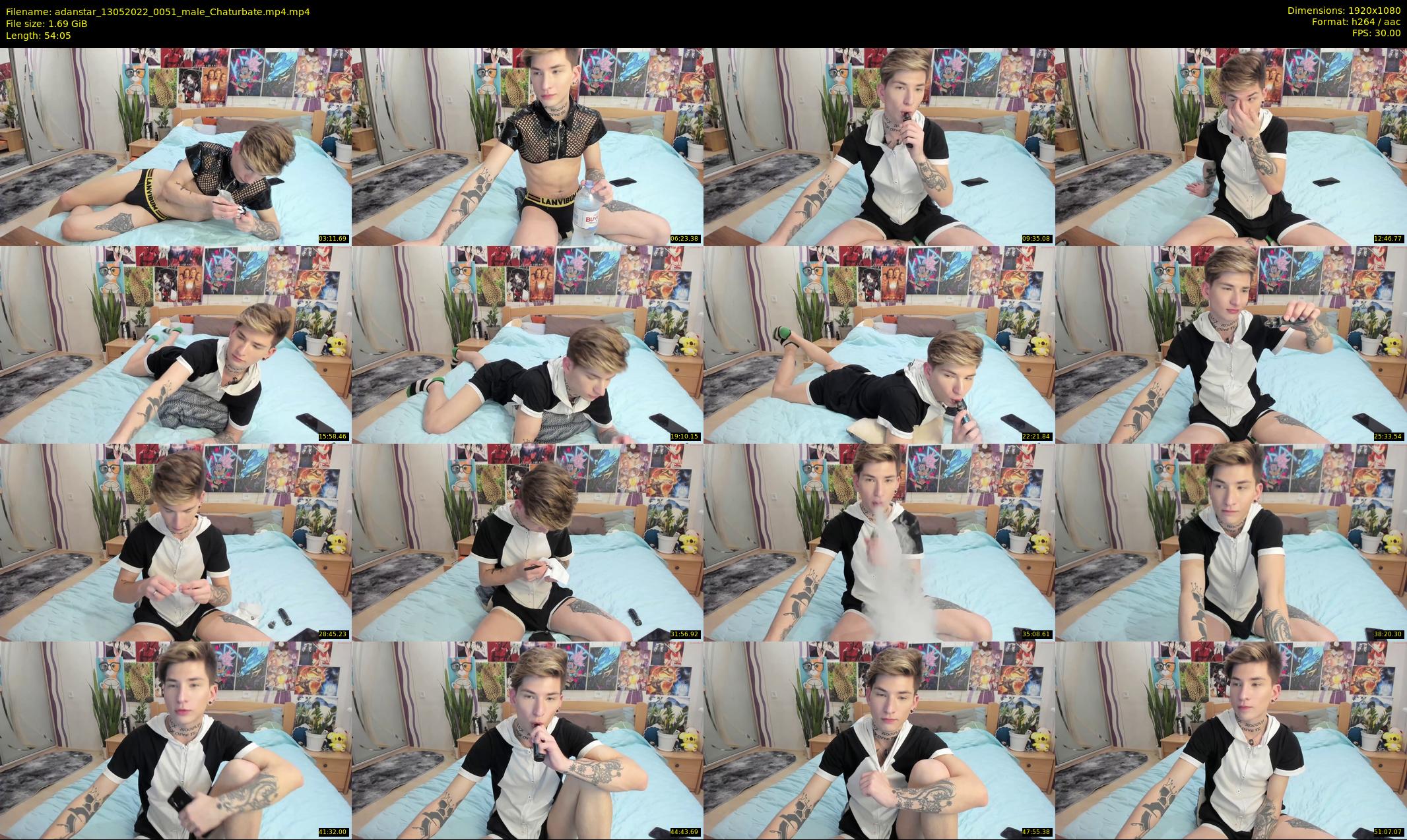 adanstar — 55 minute Chaturbate male cam show recording, 1080p, May 13, 2022
