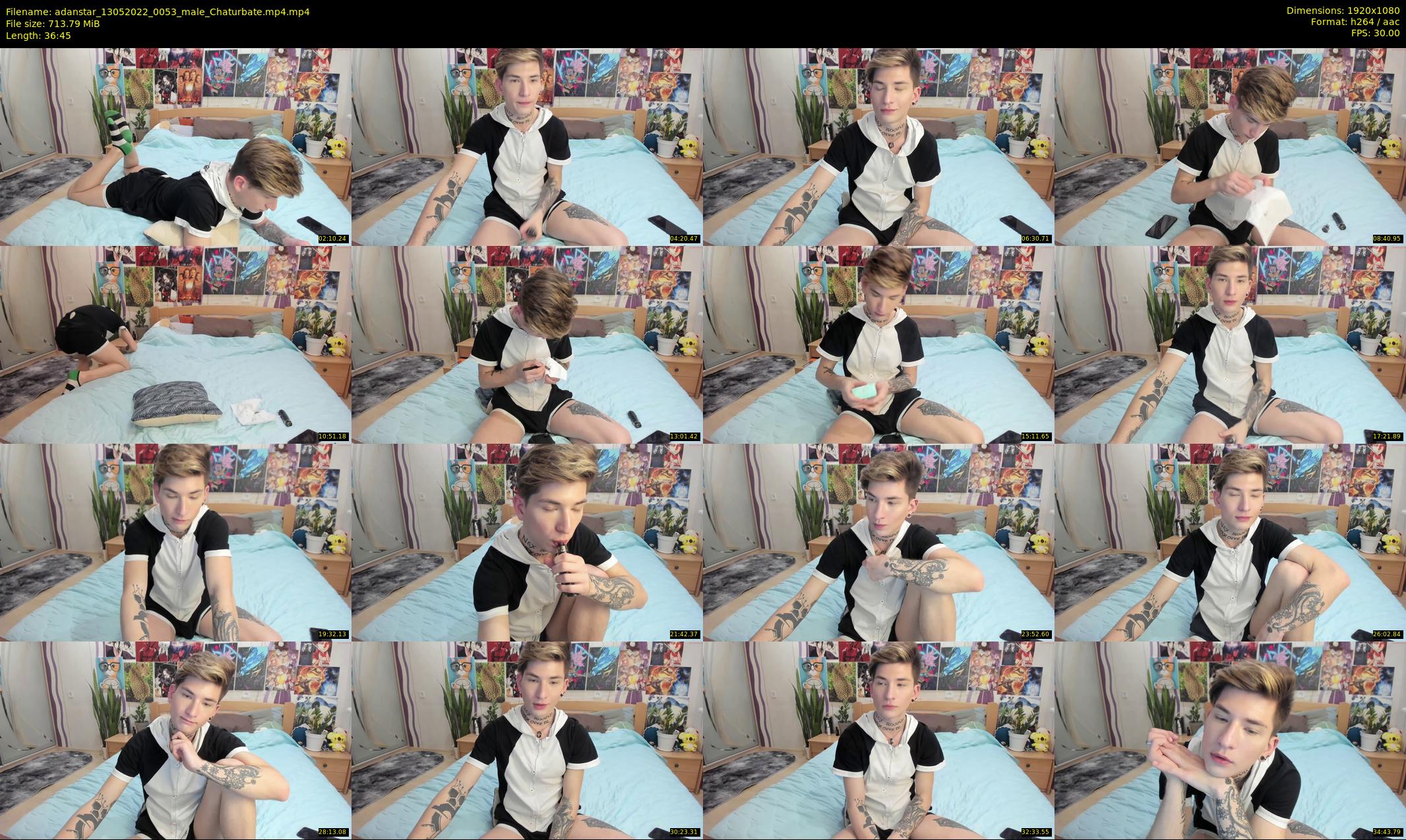 adanstar — 37 minute Chaturbate male cam show recording, 1080p, May 13, 2022