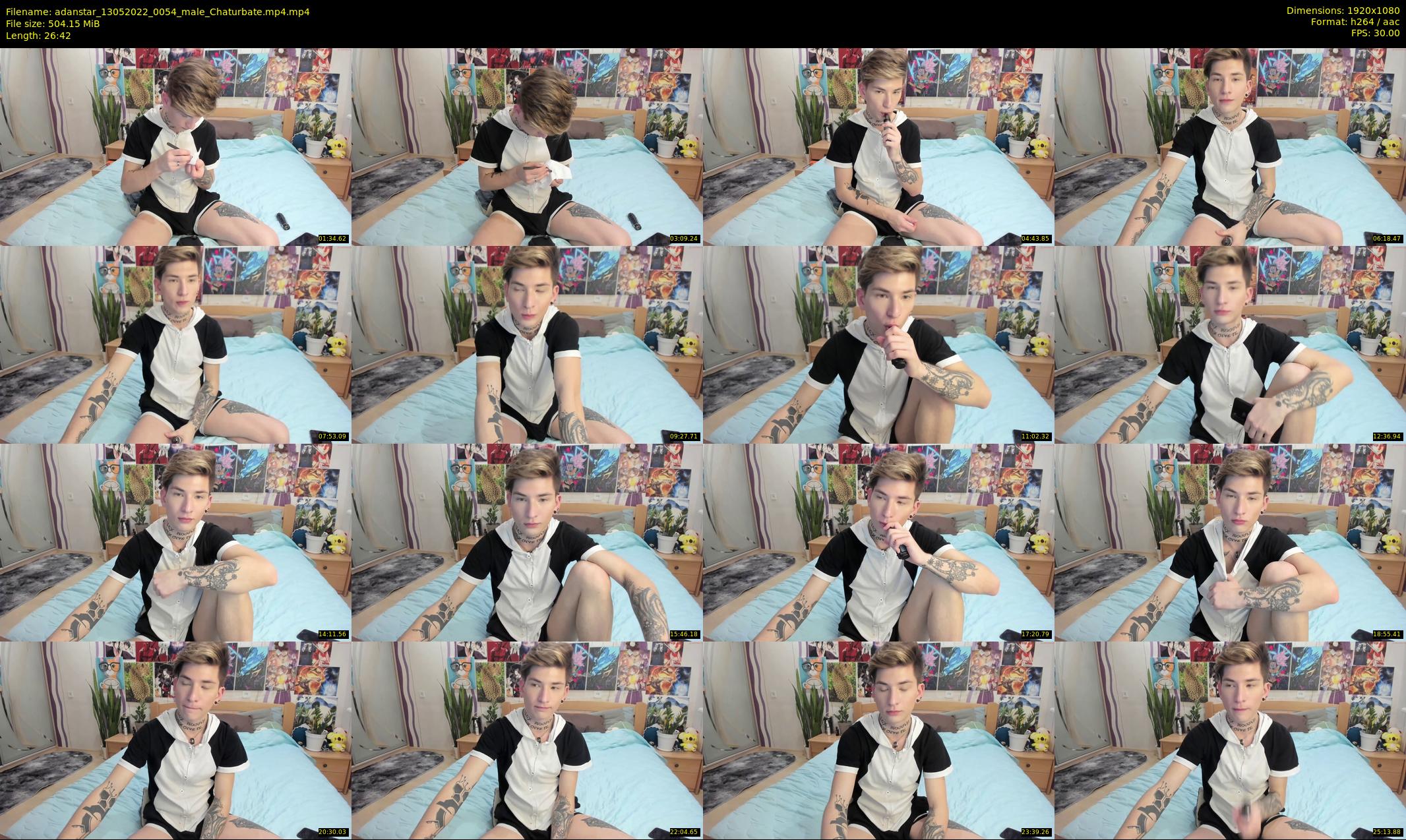adanstar — 27 minute Chaturbate male cam show recording, 1080p, May 13, 2022