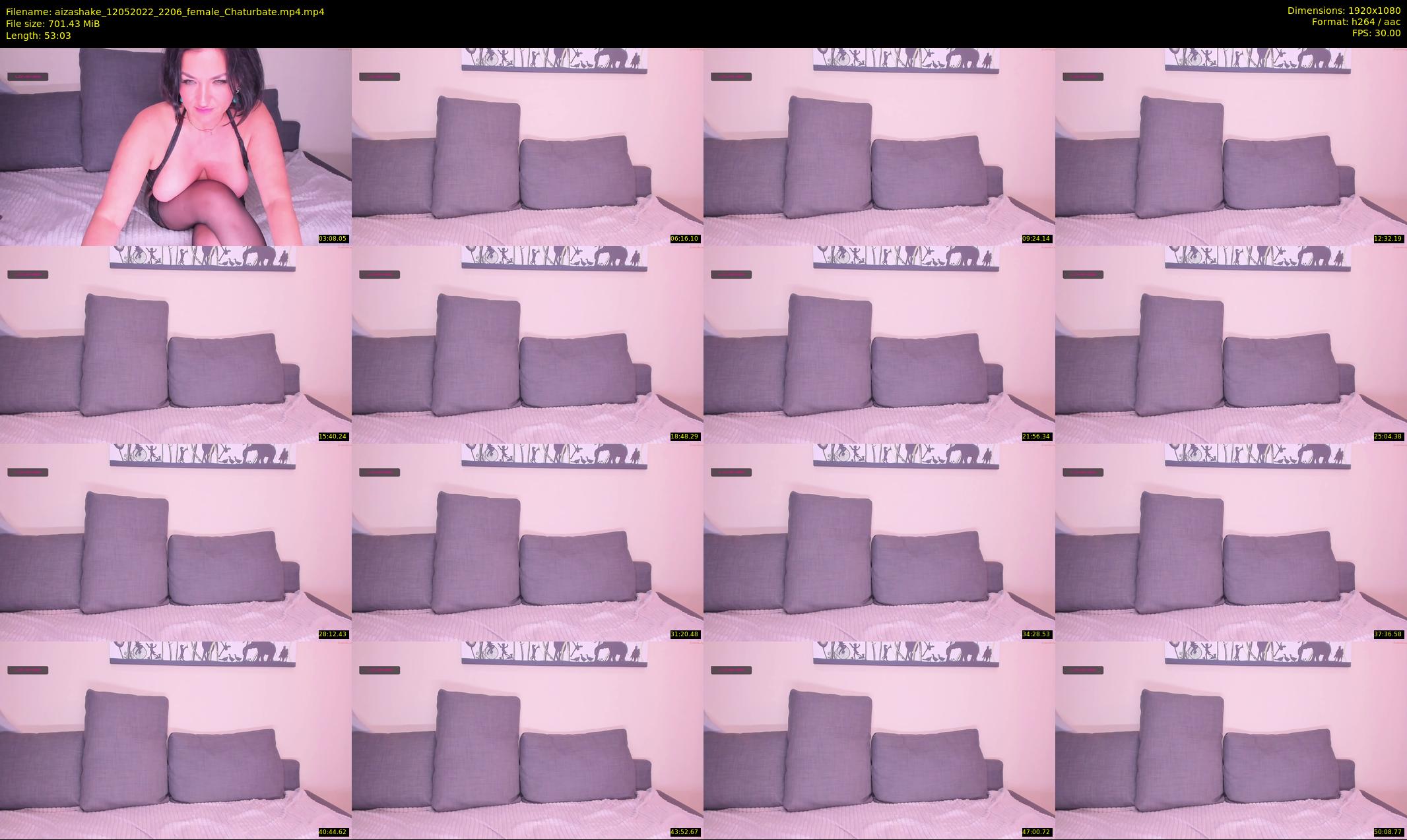 aizashake — 54 minute Chaturbate female cam show recording, 1080p, May 12, 2022