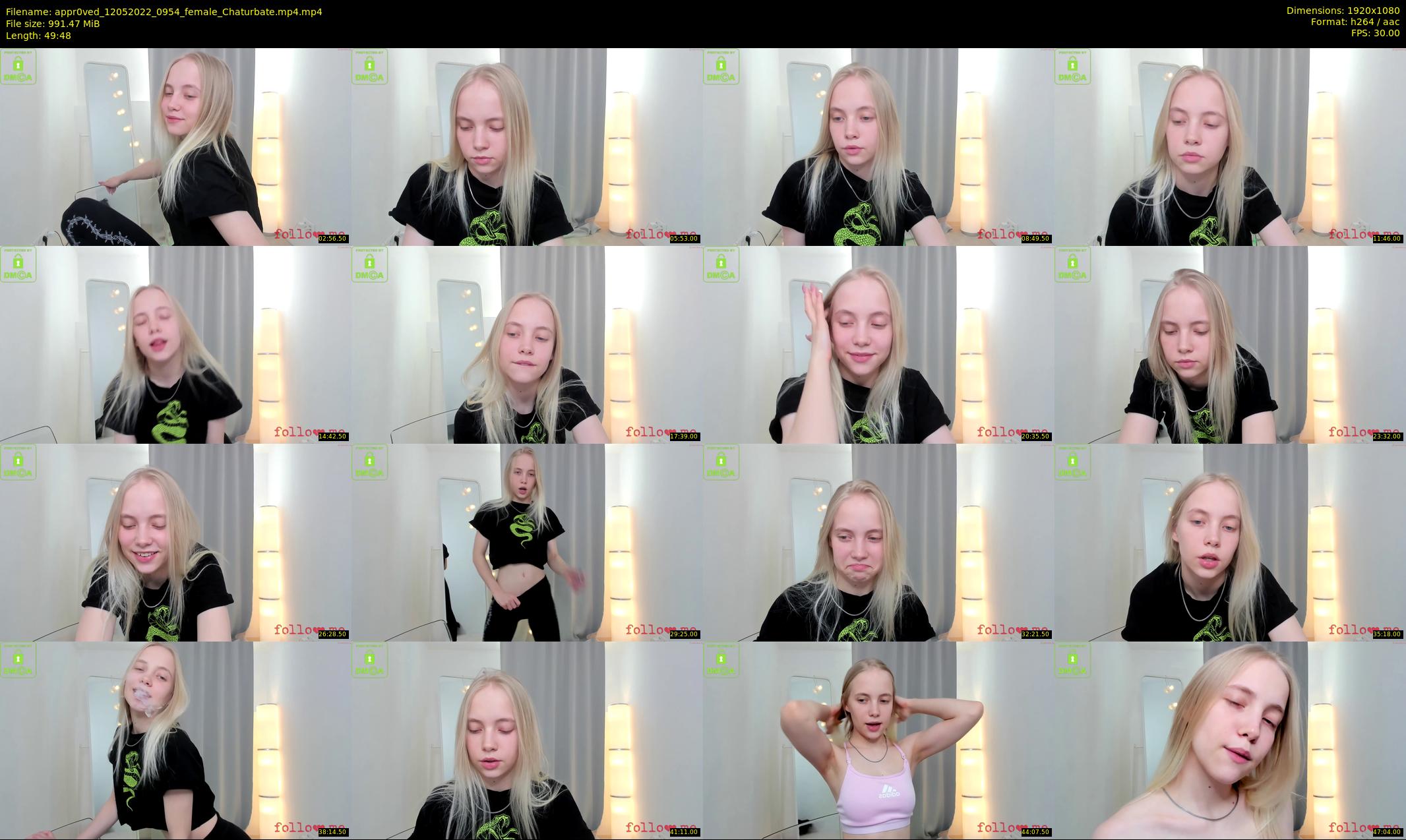 appr0ved — 50 minute Chaturbate female cam show recording, 1080p, May 12, 2022