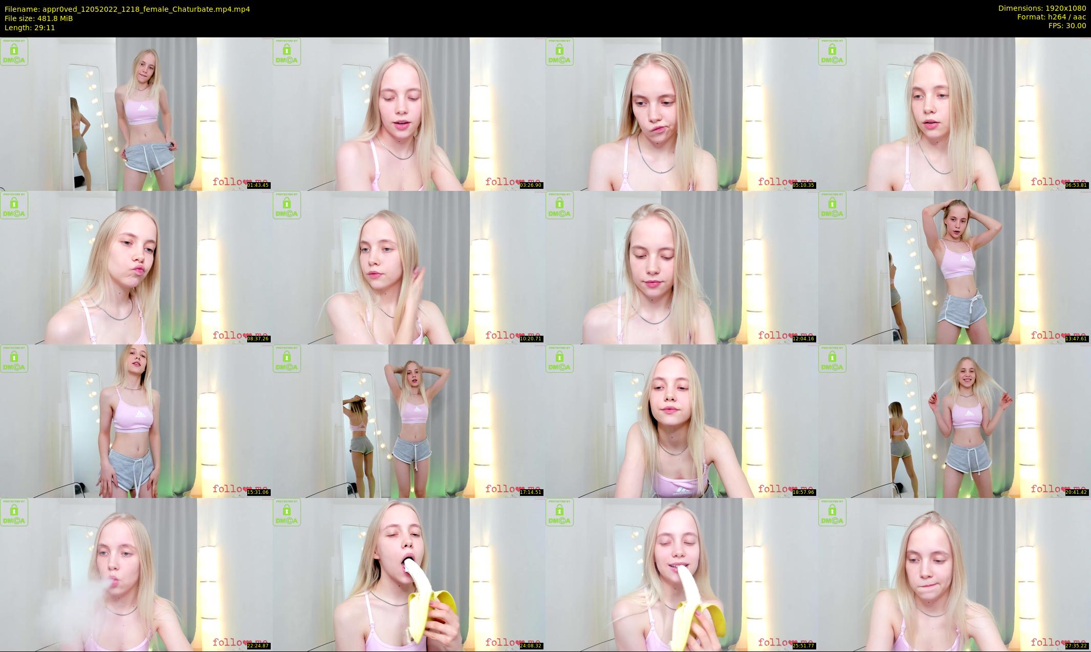 appr0ved — 30 minute Chaturbate female cam show recording, 1080p, May 12, 2022