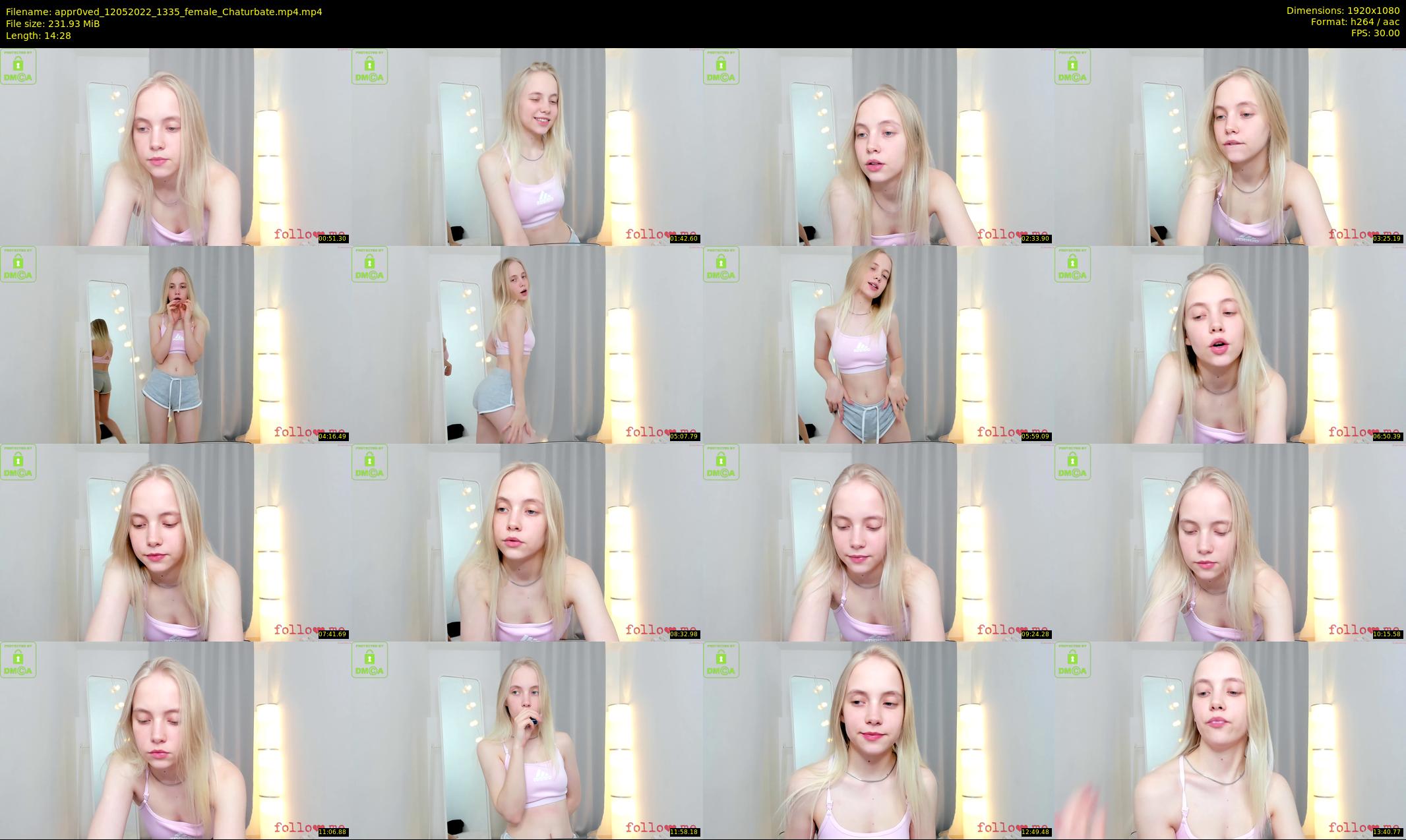 appr0ved — 15 minute Chaturbate female cam show recording, 1080p, May 12, 2022