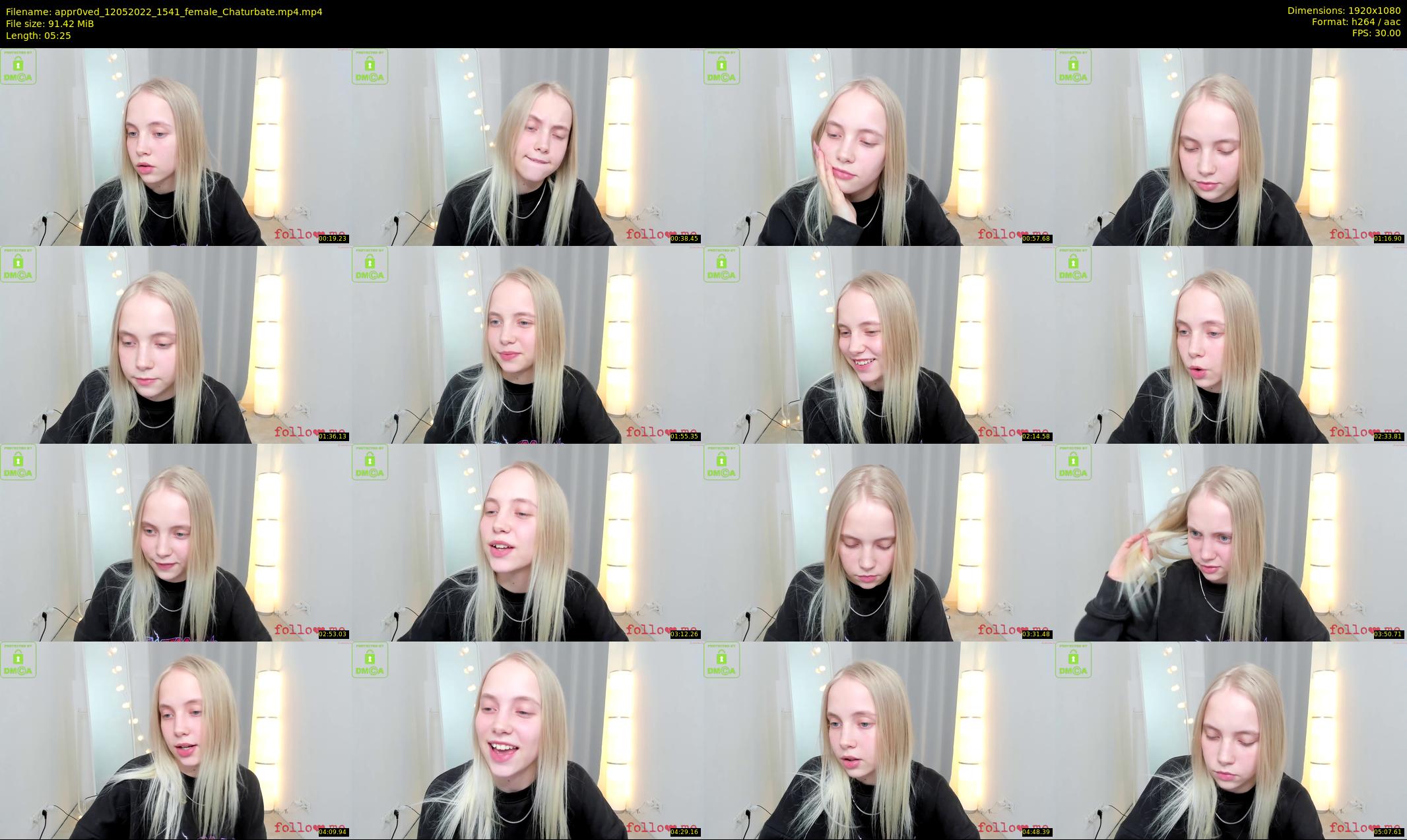appr0ved — 6 minute Chaturbate female cam show recording, 1080p, May 12, 2022