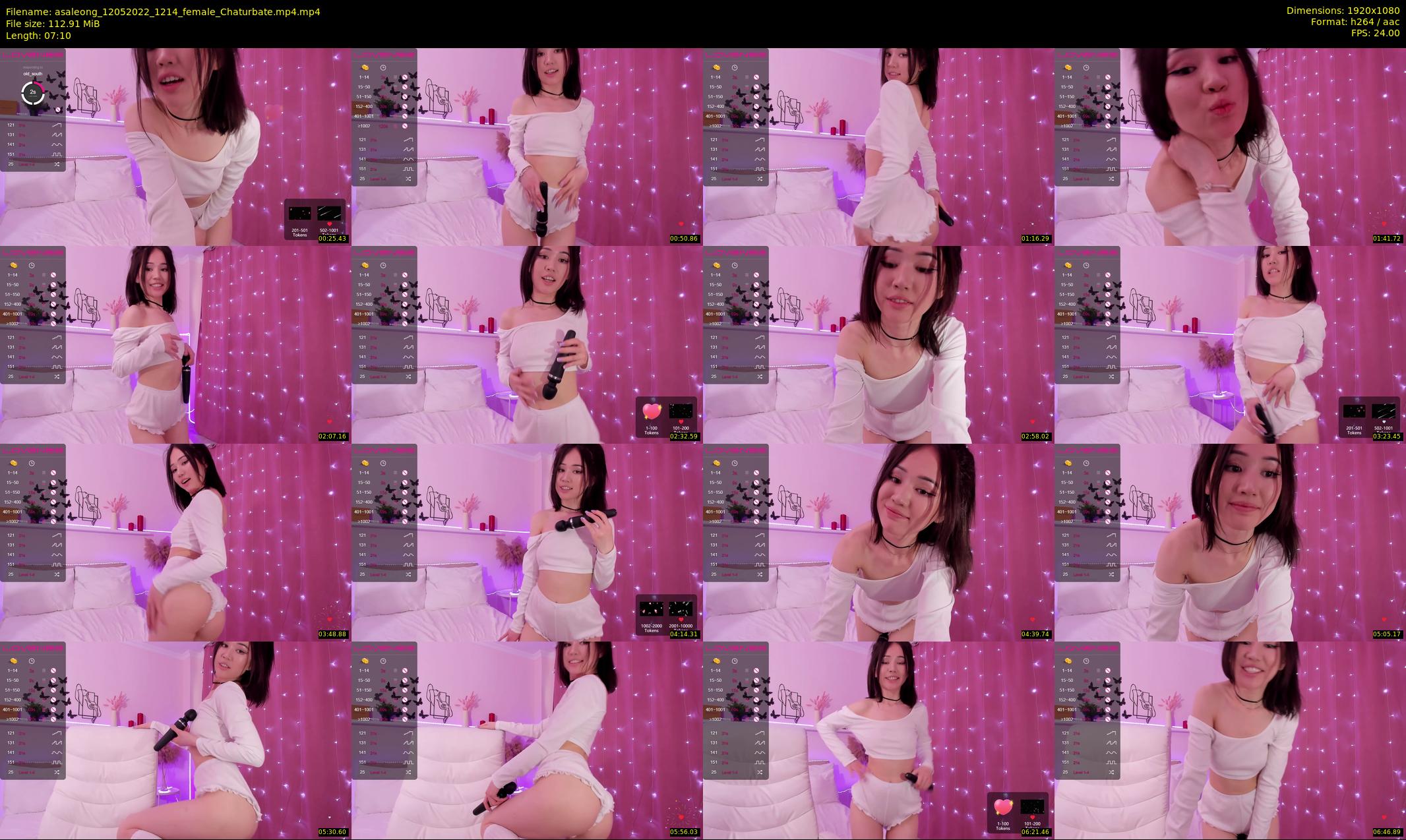 asaleong — 8 minute Chaturbate female cam show recording, 1080p, May 12, 2022