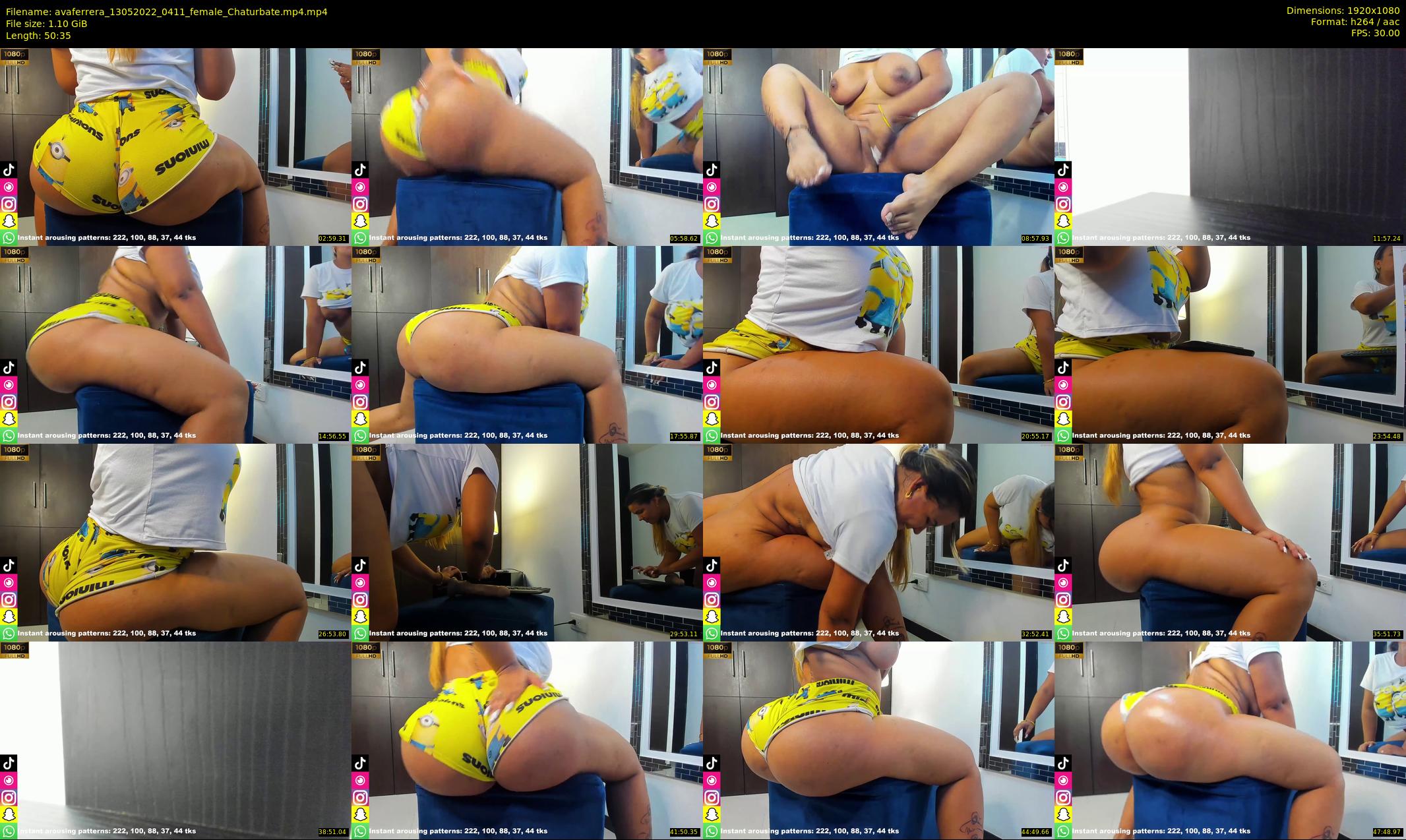 avaferrera — 51 minute Chaturbate female cam show recording, 1080p, May 13, 2022