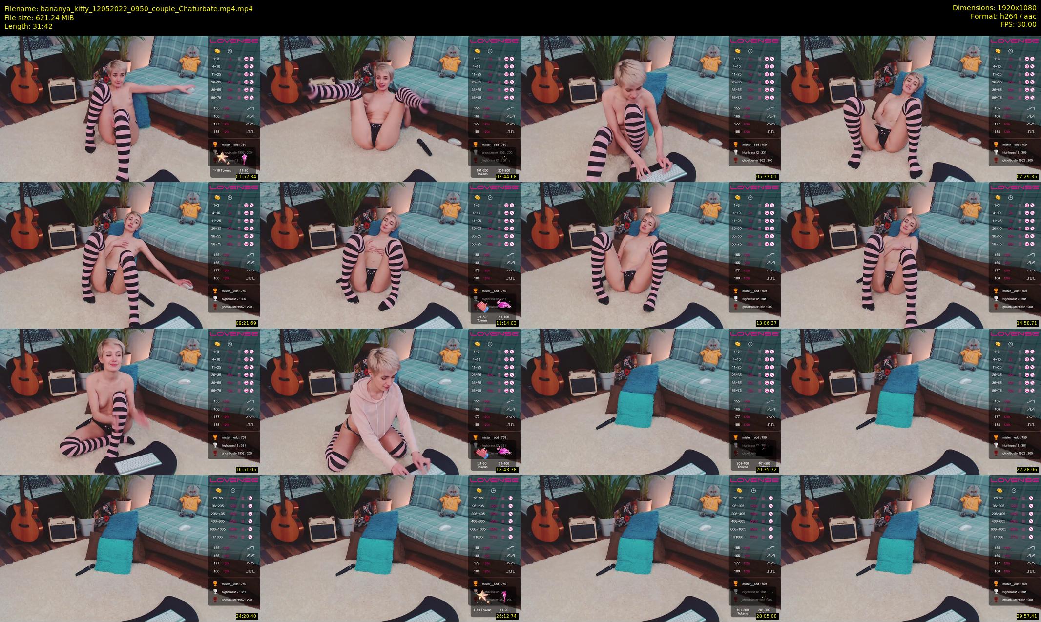 bananya_kitty — 32 minute Chaturbate couple cam show recording, 1080p, May 12, 2022